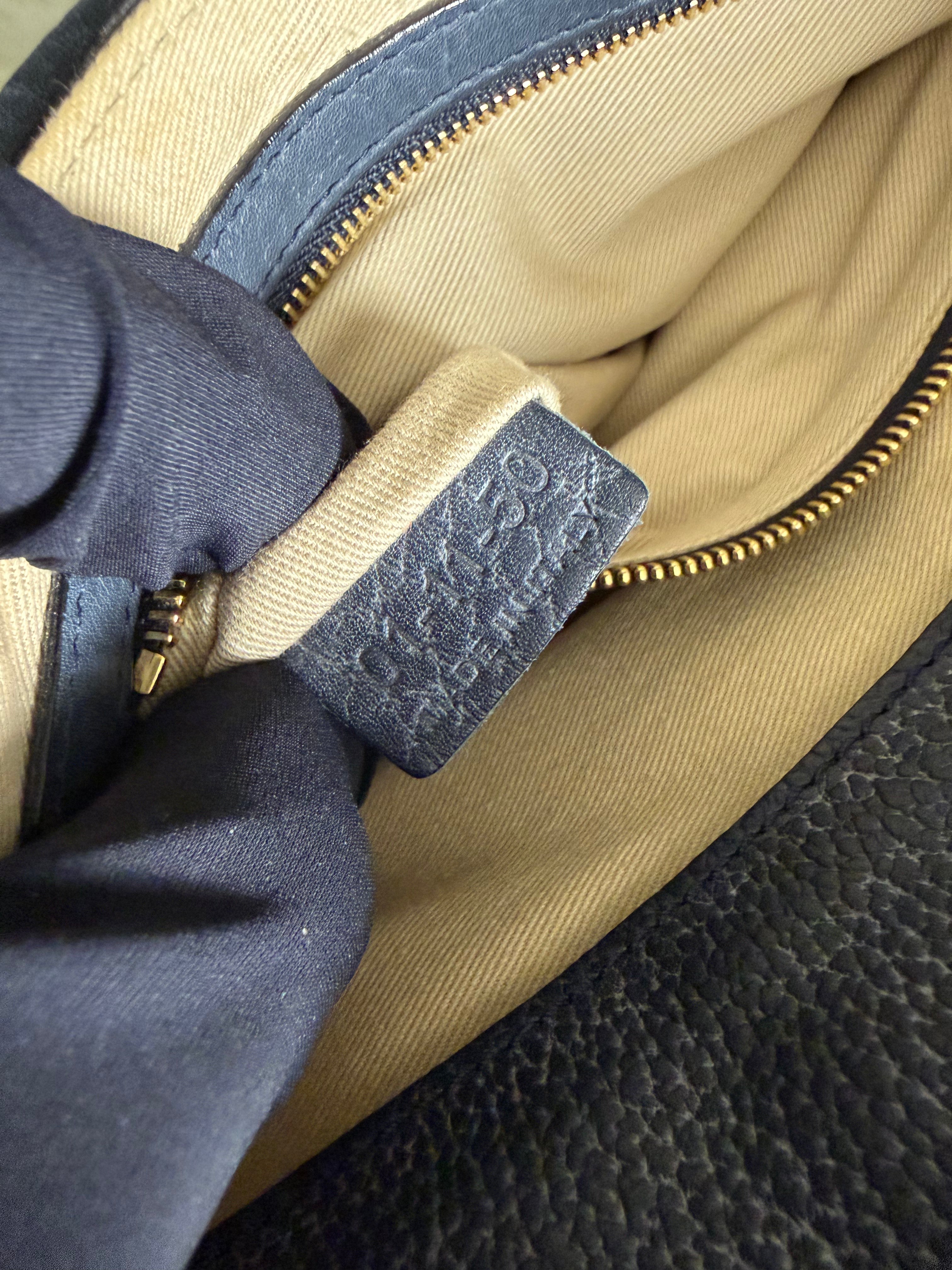 Borsa a Tracolla Chloé Sally in Pelle Nera Martellata