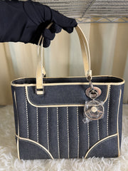 Borsa a Mano Vintage in Denim di Christian Dior