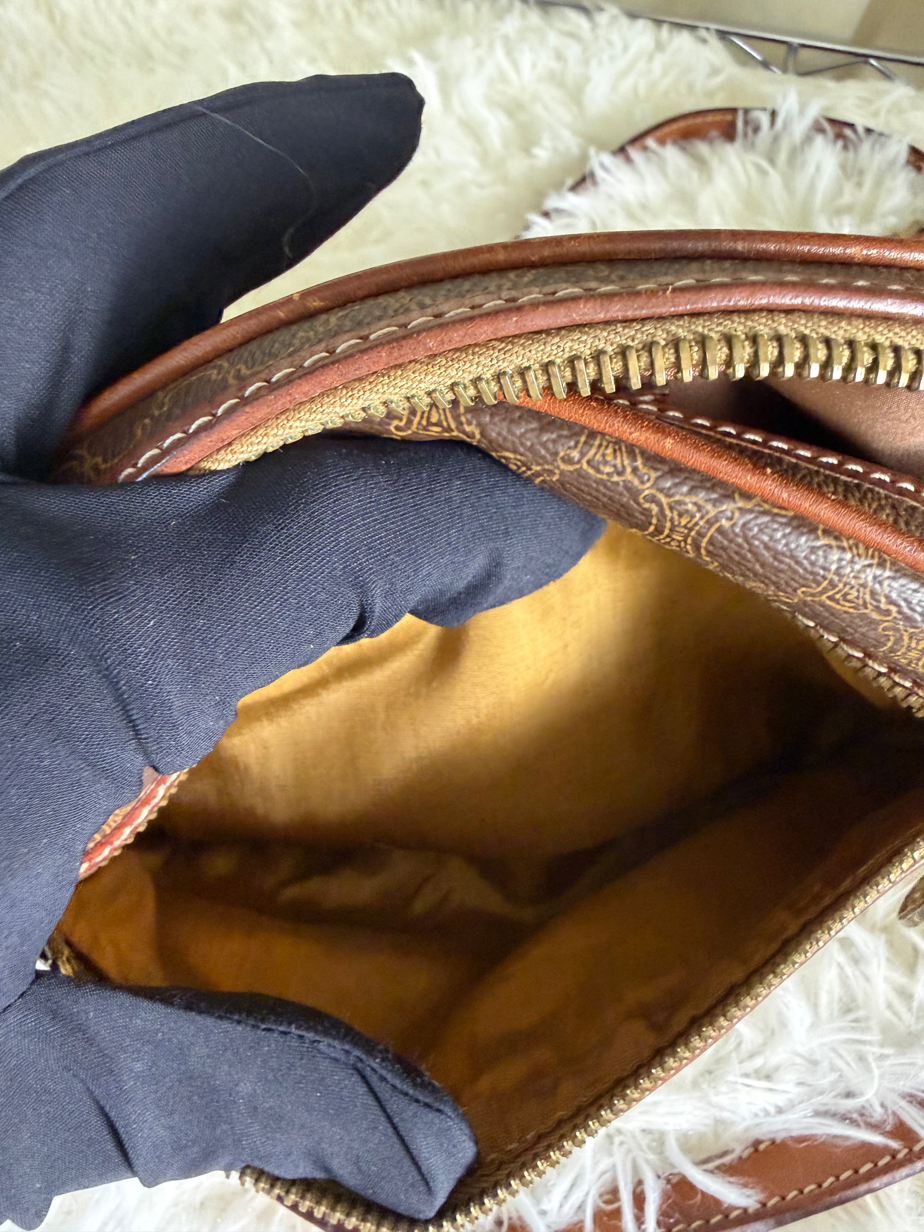 Borsa a Tracolla Vintage Céline in Tela Macadam