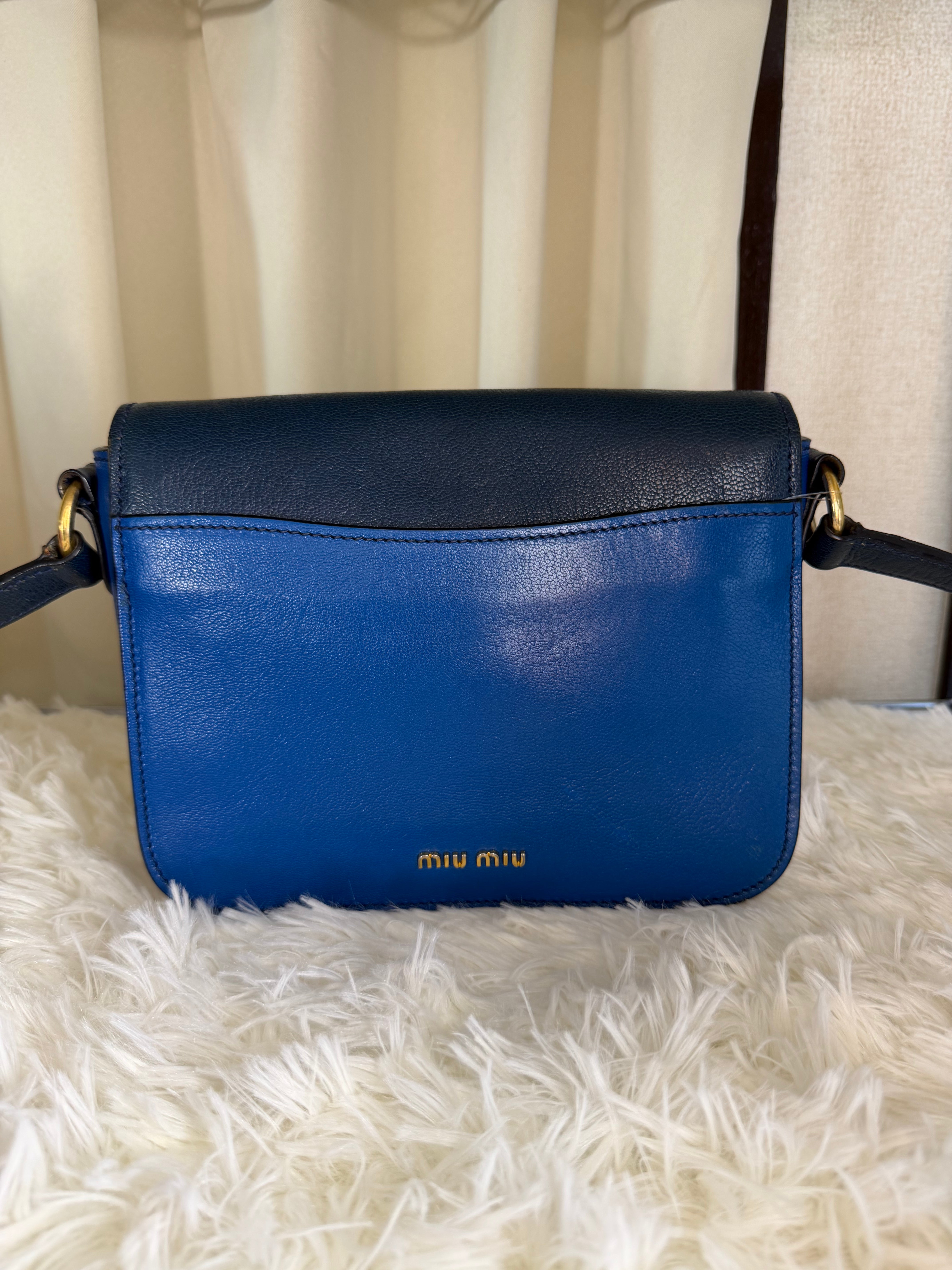 Borsa a Tracolla Two Tone e in Pelle di Miu Miu