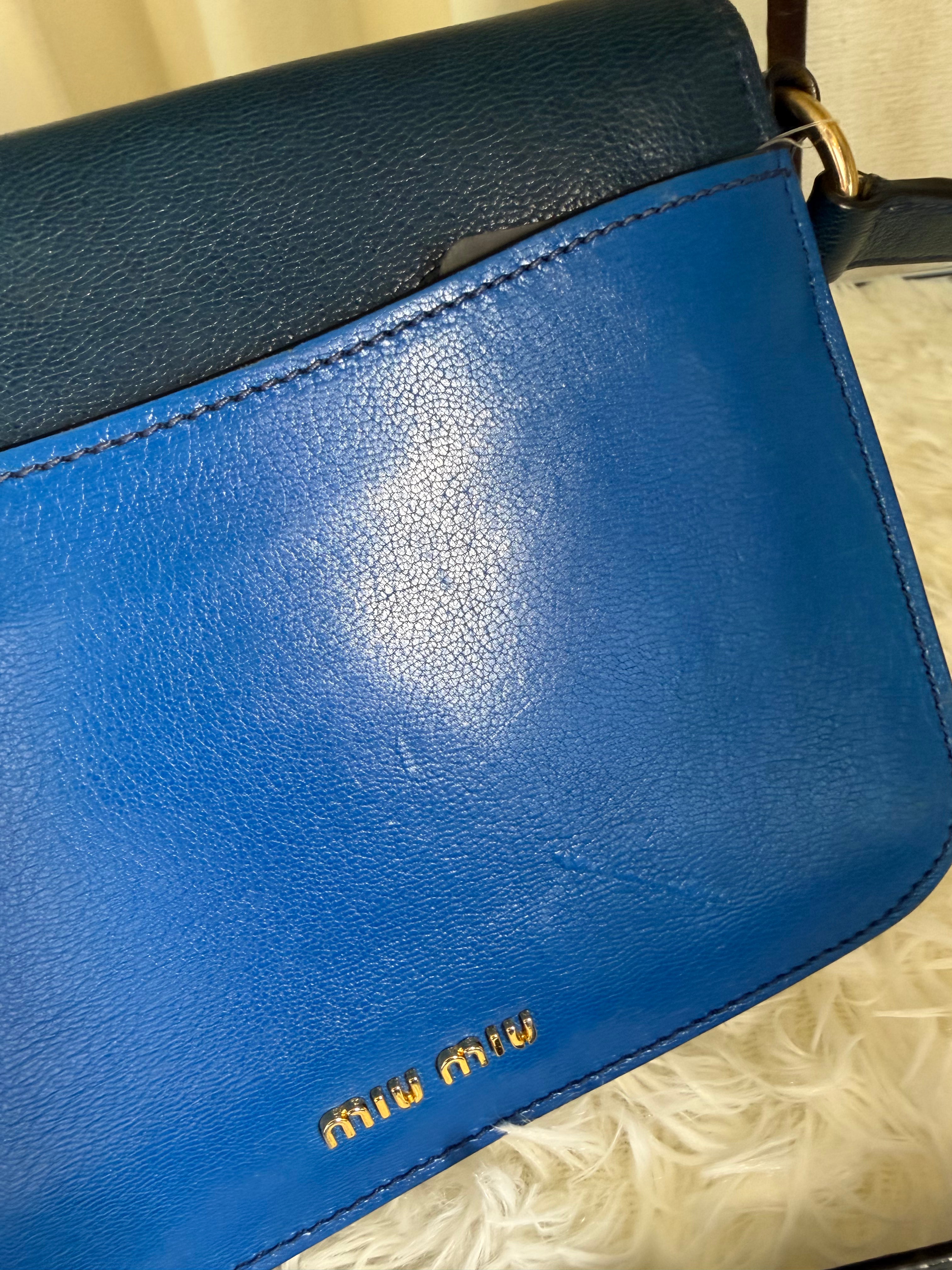 Borsa a Tracolla Two Tone e in Pelle di Miu Miu