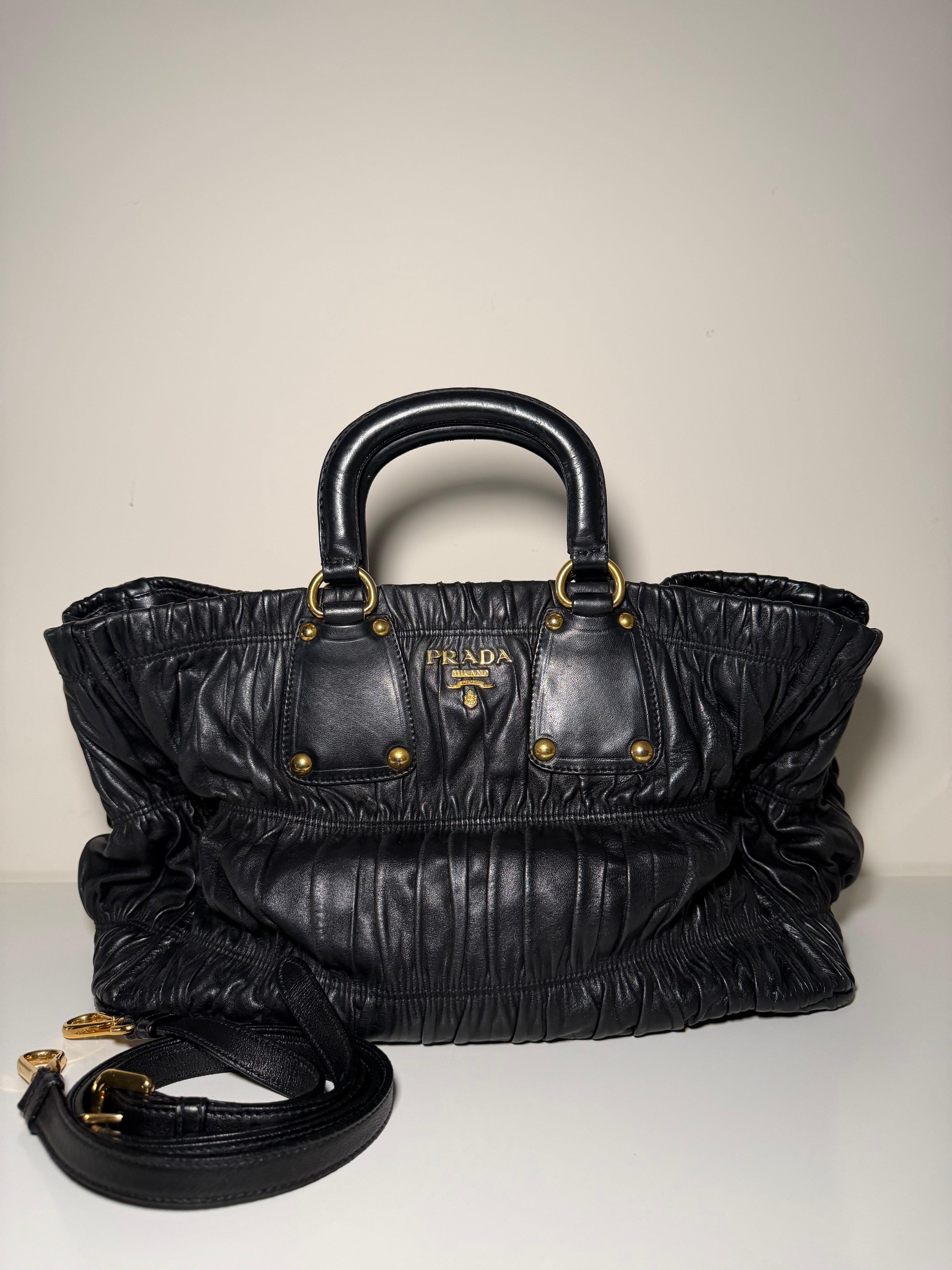 Borsa Prada Nappa Leather Tote Gaufre