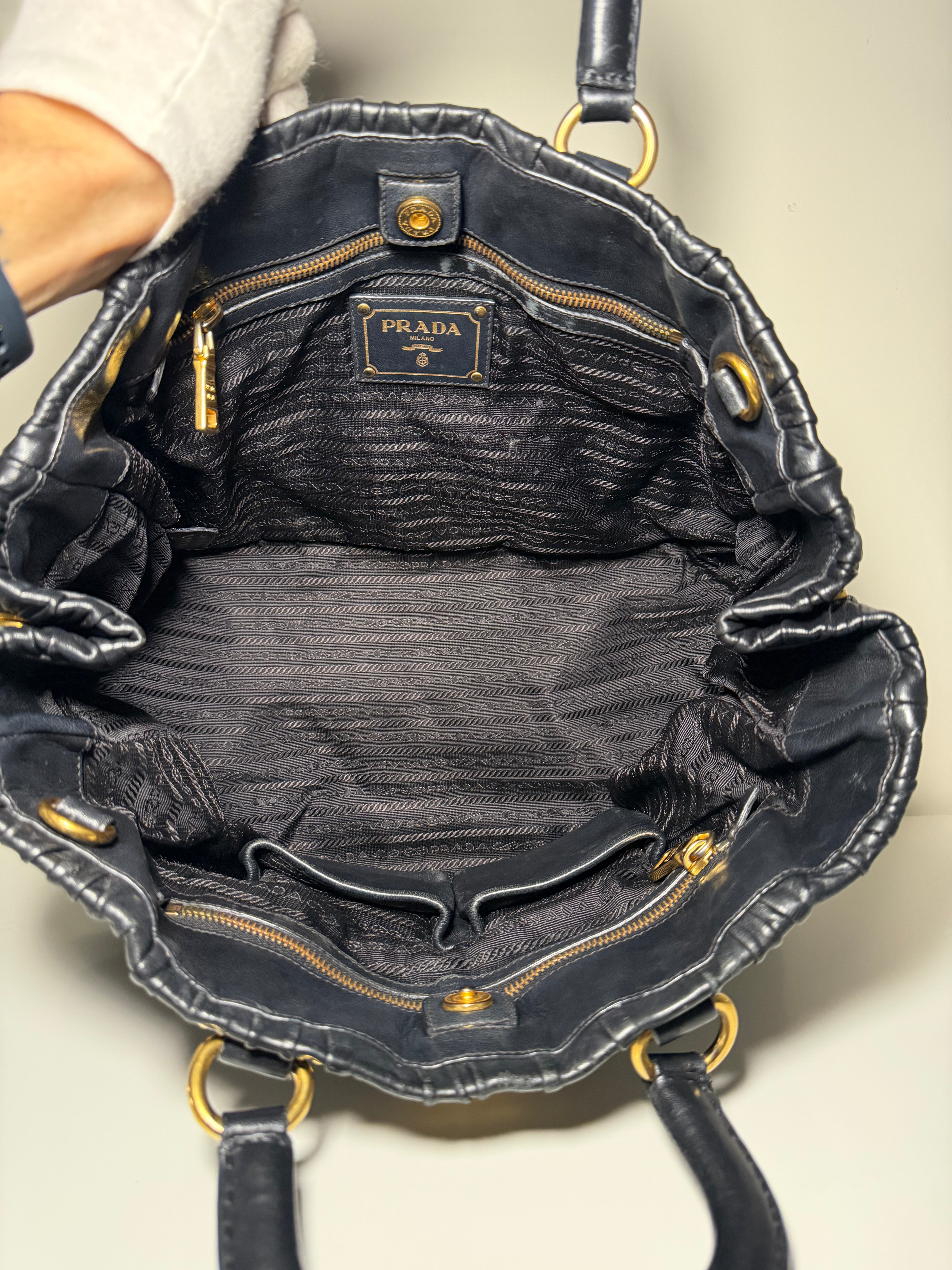 Borsa Prada Nappa Leather Tote Gaufre