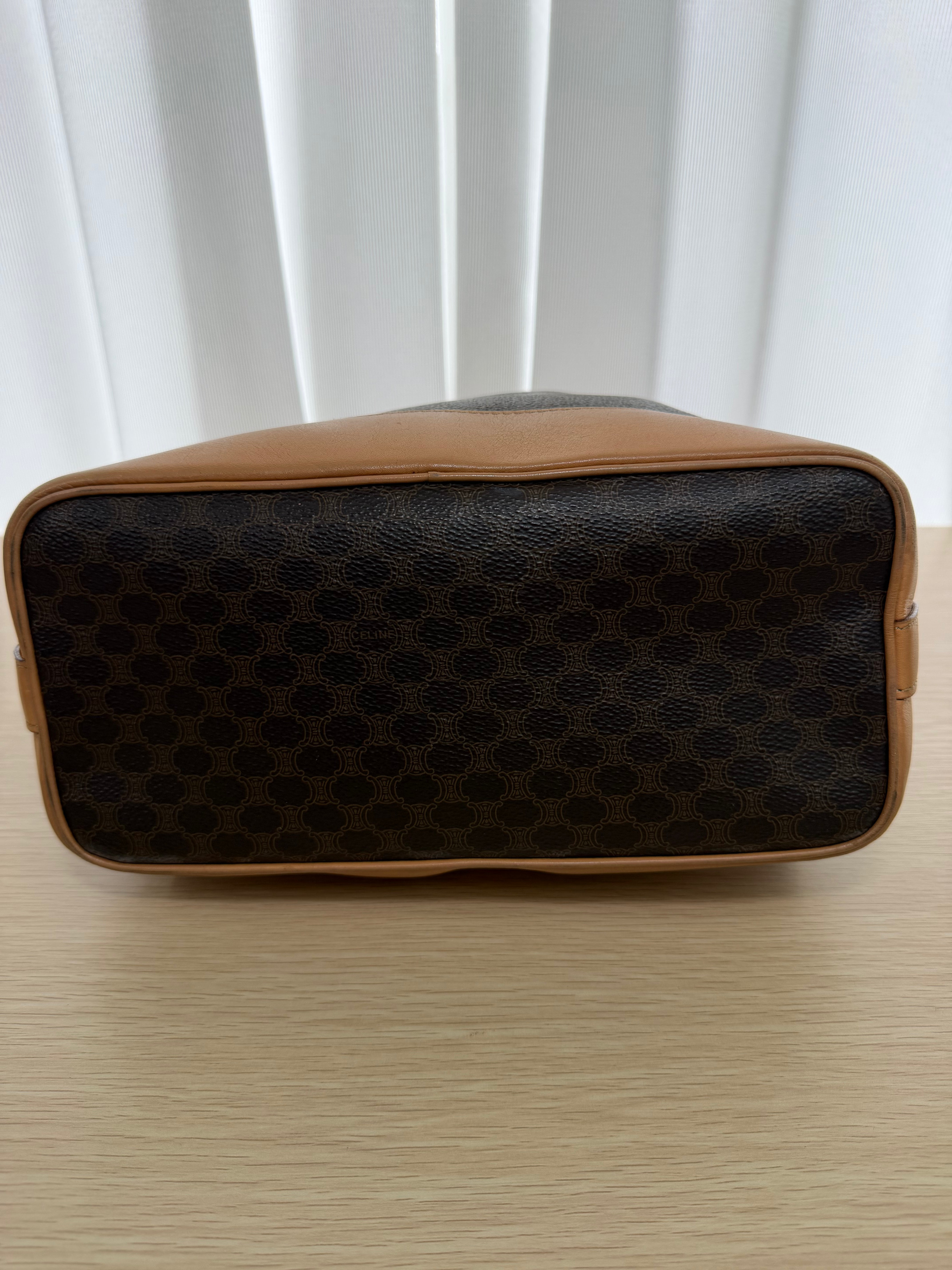 Borsa a Secchiello Vintage Céline in Tela Macadam