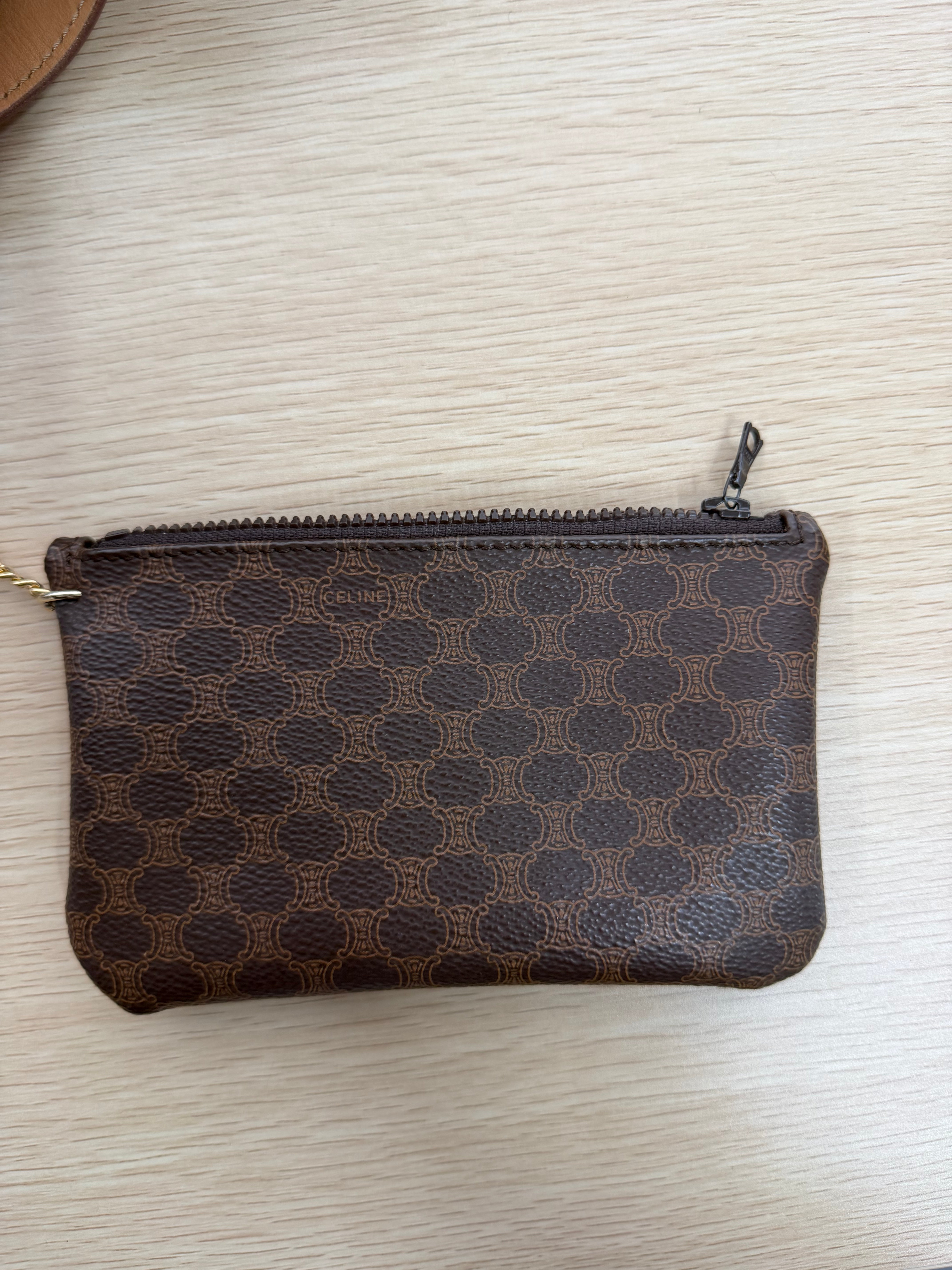 Borsa a Secchiello Vintage Céline in Tela Macadam