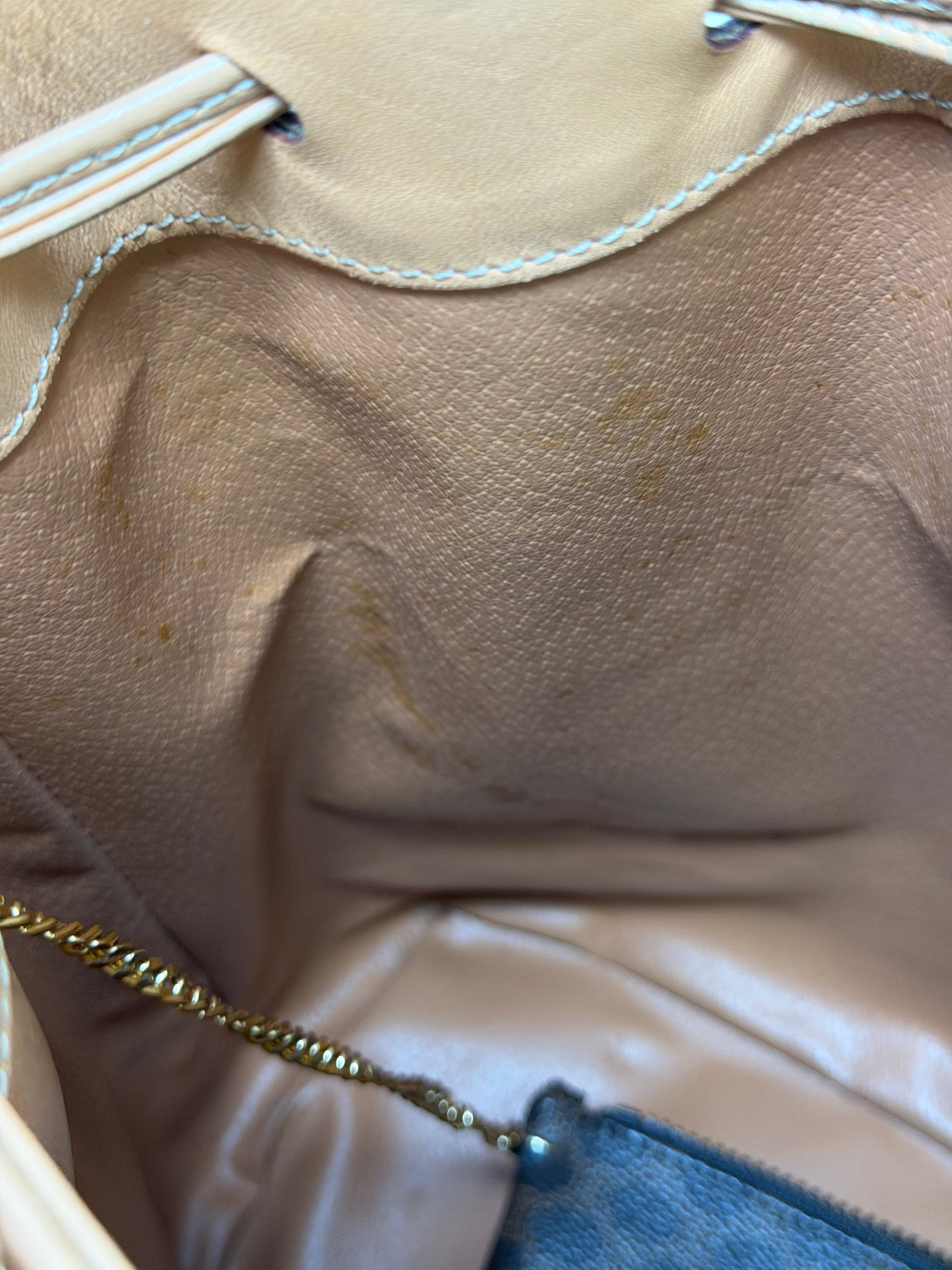 Borsa a Secchiello Vintage Céline in Tela Macadam