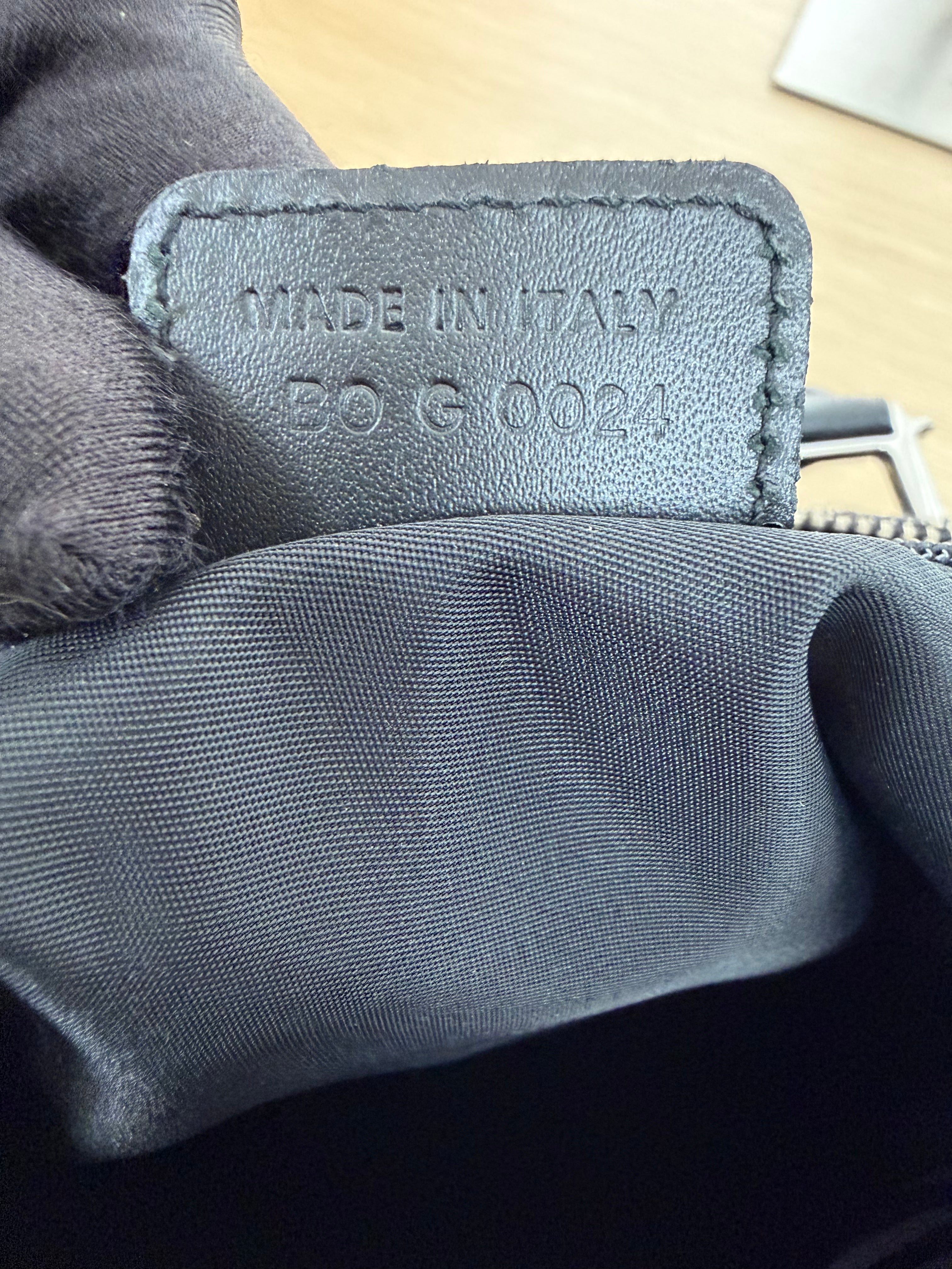 Borsa a Mano Christian Dior Vintage in Tela con Iconico Motivo "Trotter"