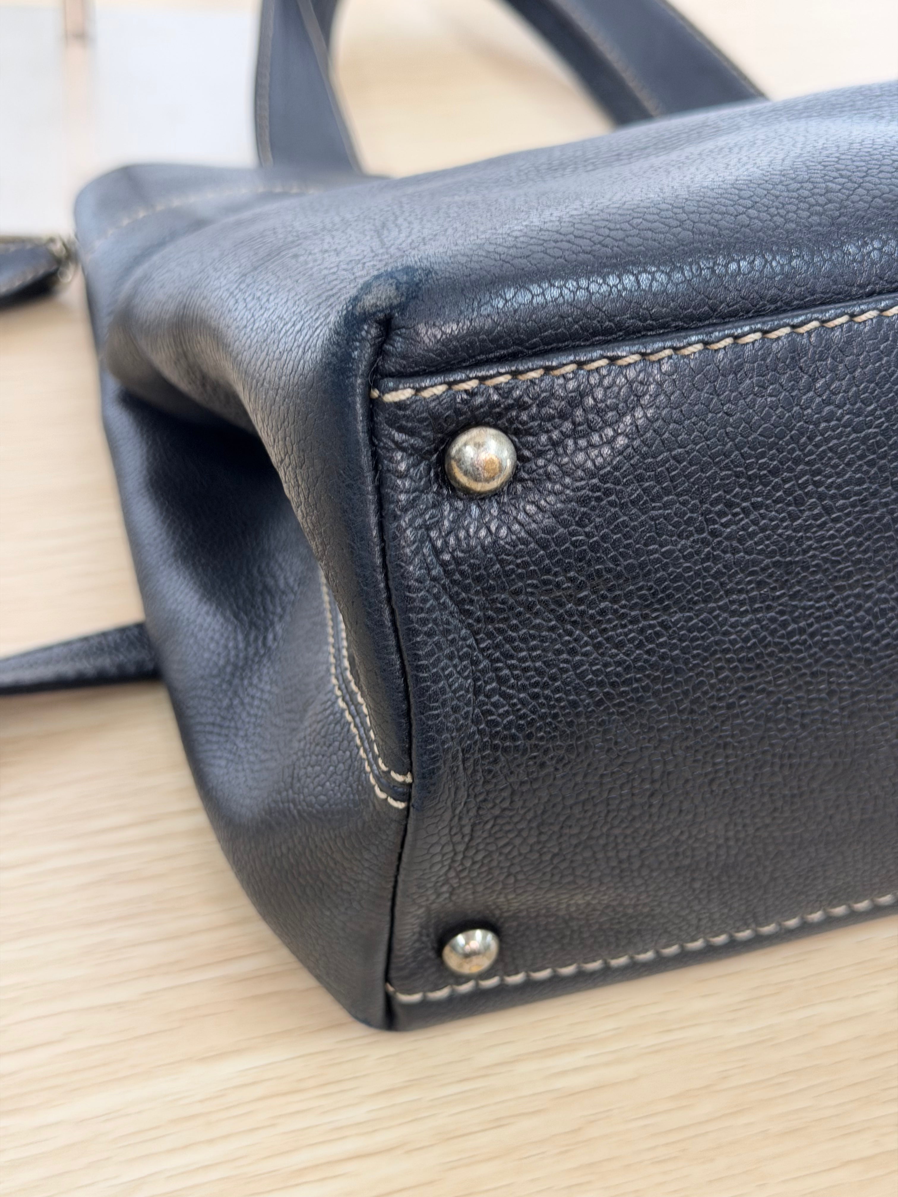 Borsa Vintage di Chanel in Pelle Caviar