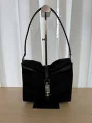 Borsa a spalla Gucci Jackie in Nylon Nero