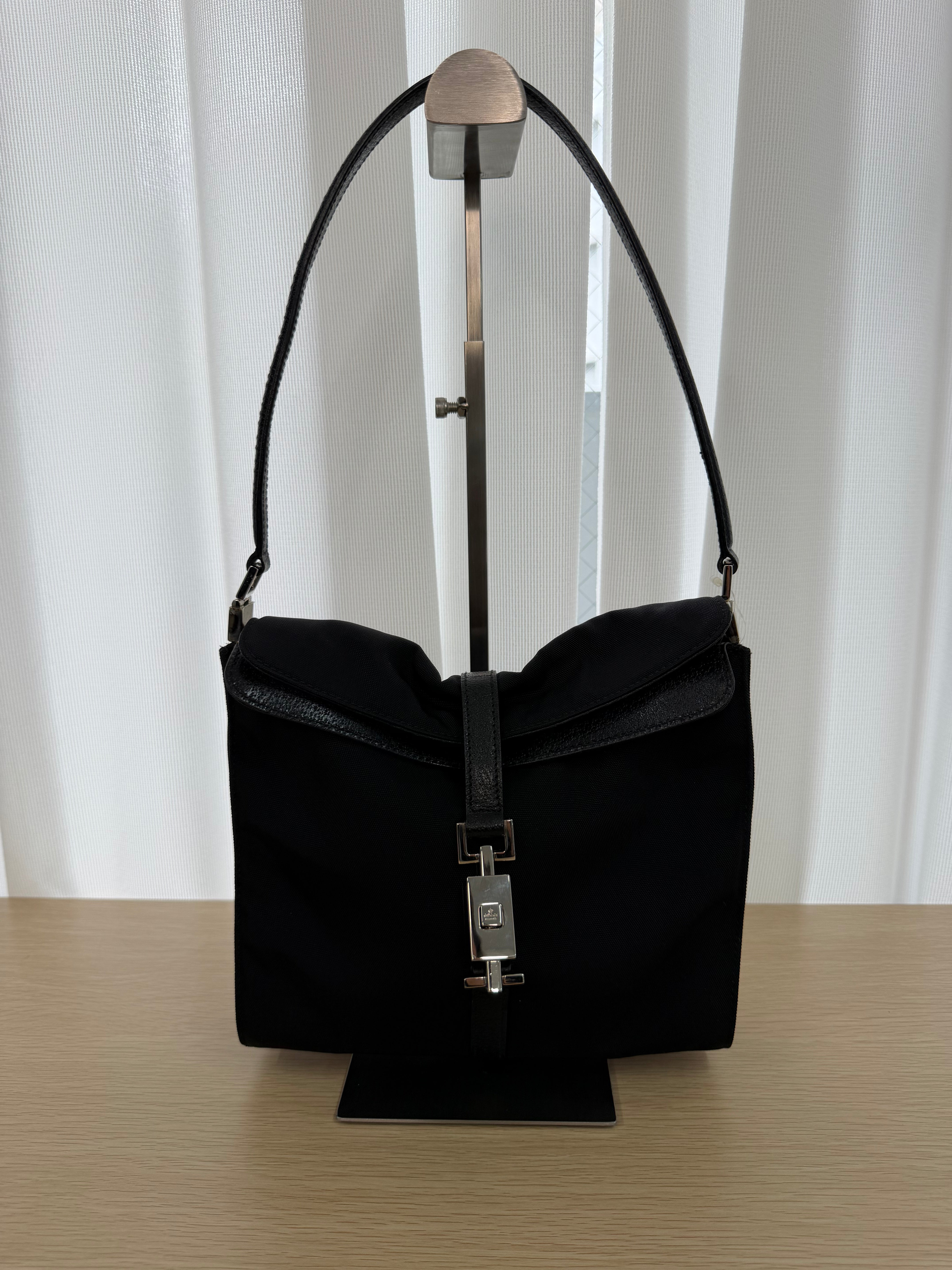 Borsa a spalla Gucci Jackie in Nylon Nero