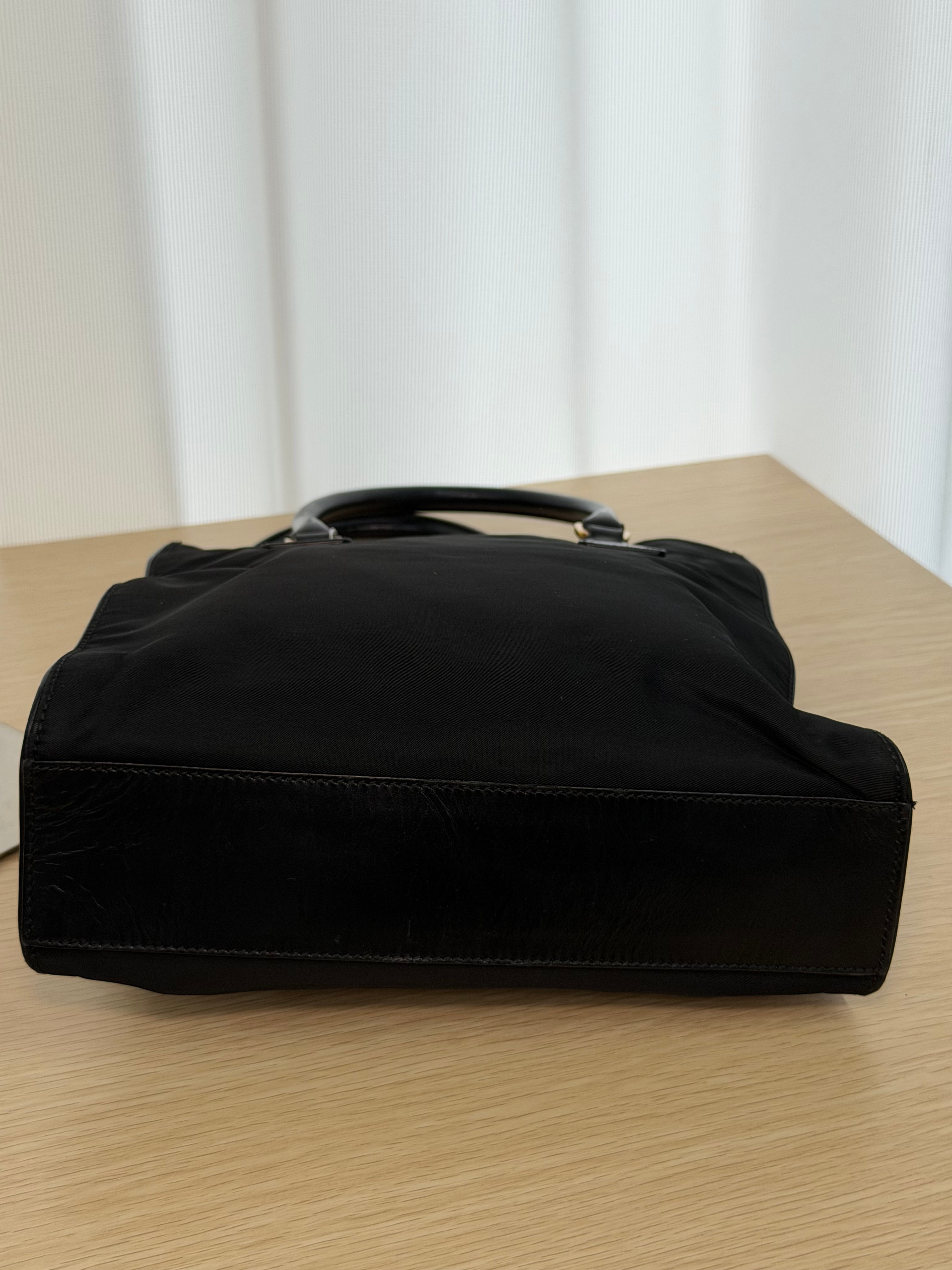 Borsa Tote Vintage Prada in Nylon Nero