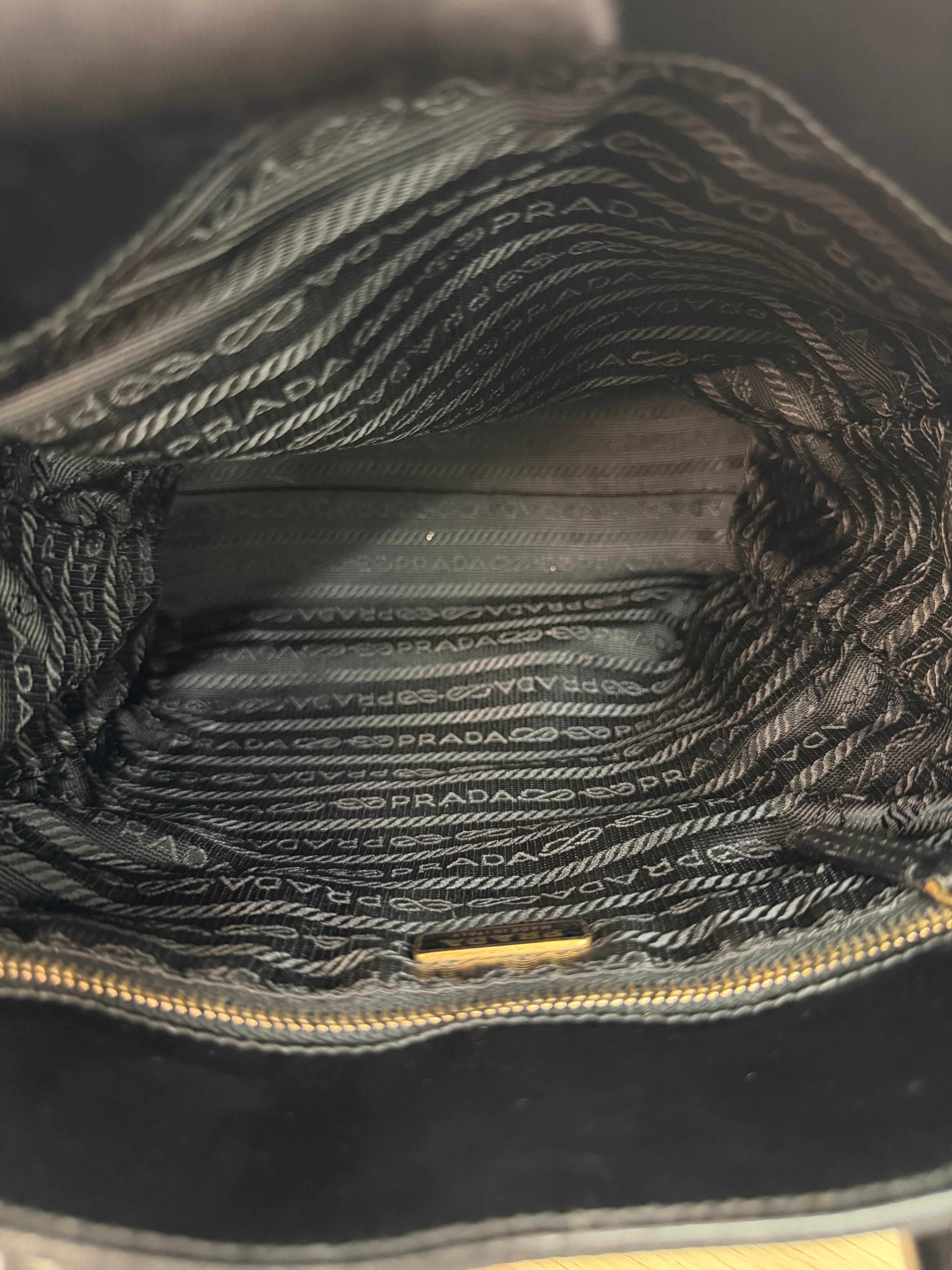 Borsa Tote Vintage Prada in Nylon Nero