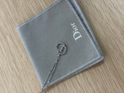 Collana con Logo Dior in Color Argento