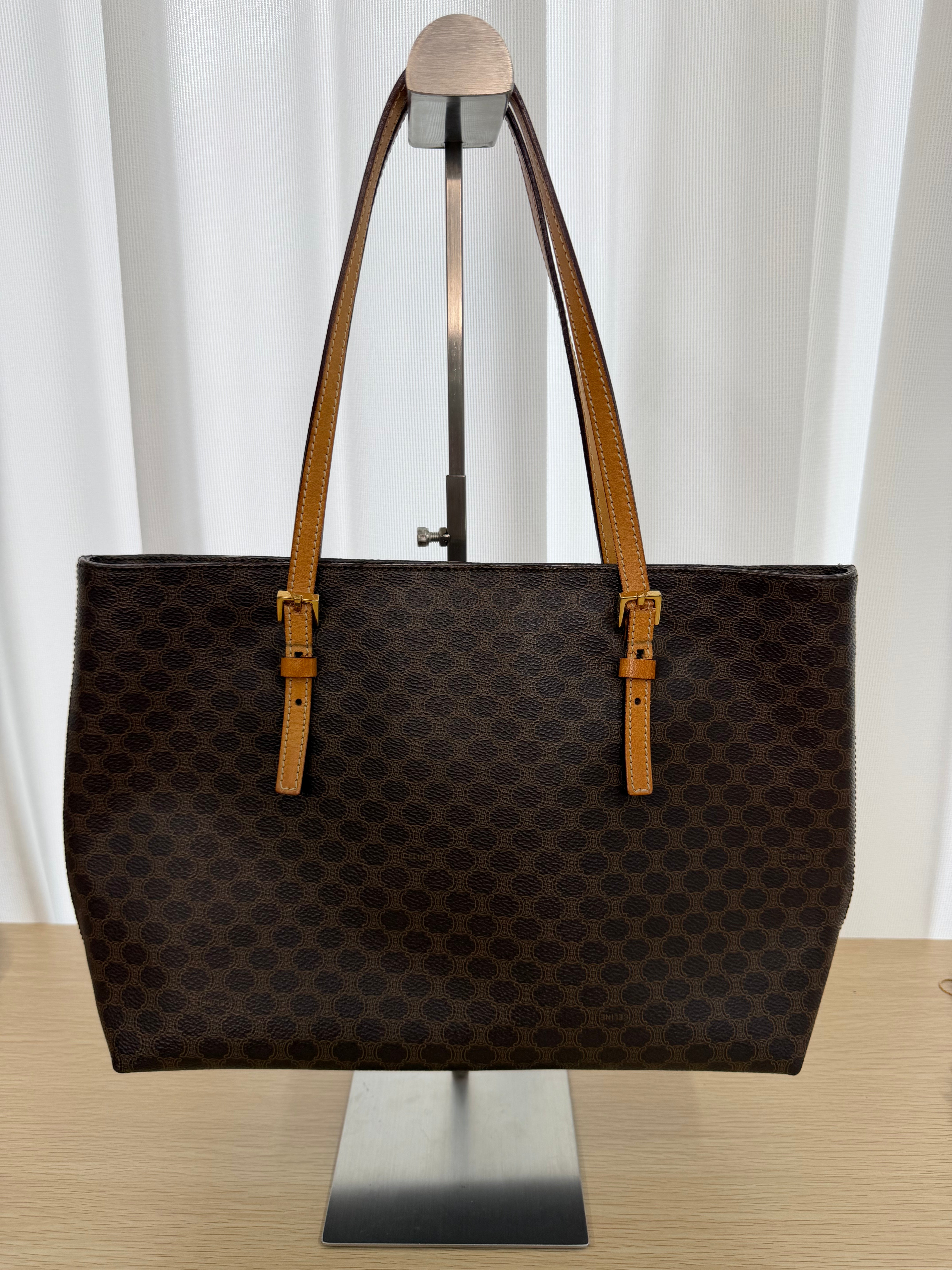 Borsa Tote Vintage Céline con Iconico Motivo Monogram Macadam