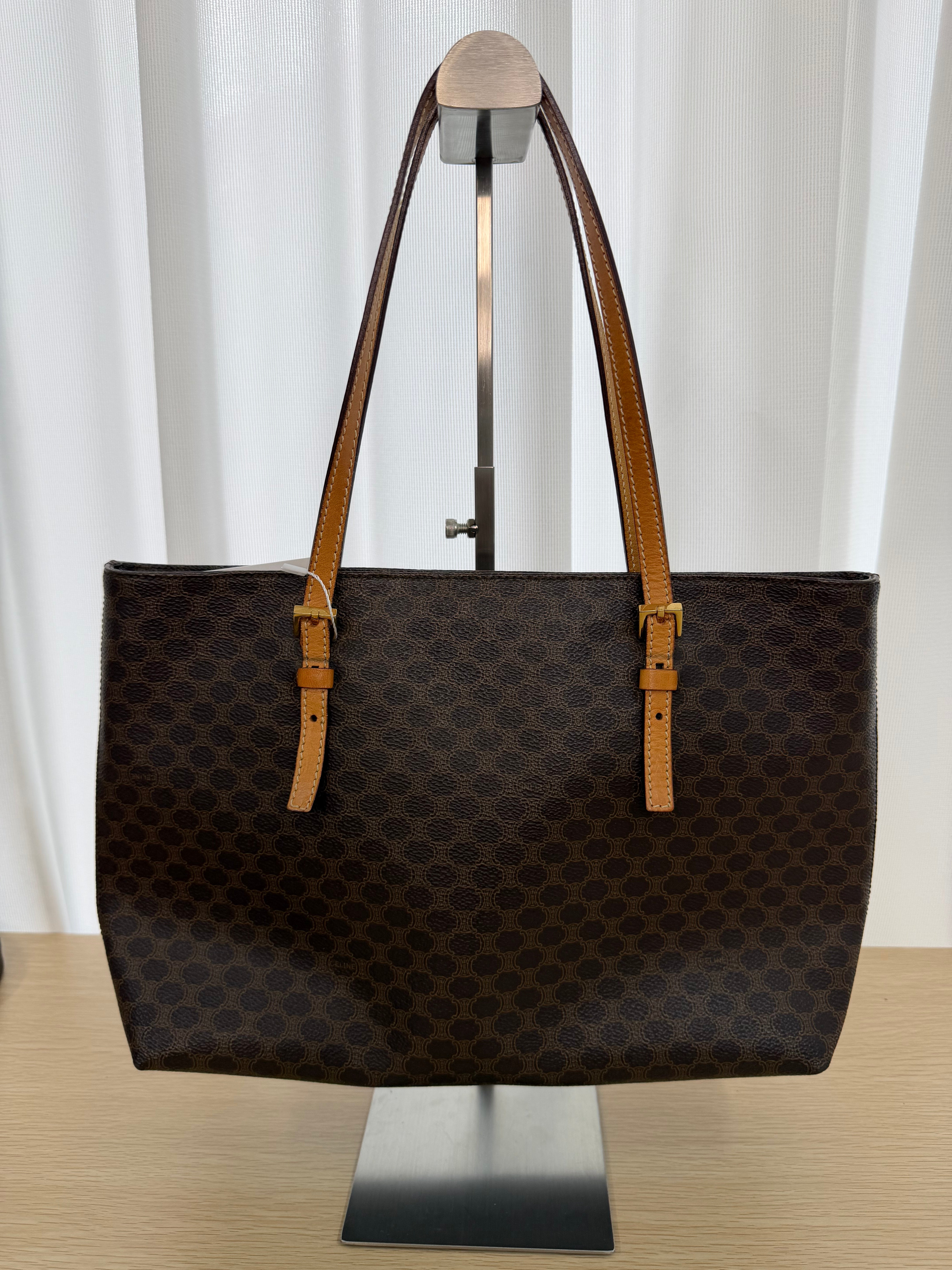 Borsa Tote Vintage Céline con Iconico Motivo Monogram Macadam