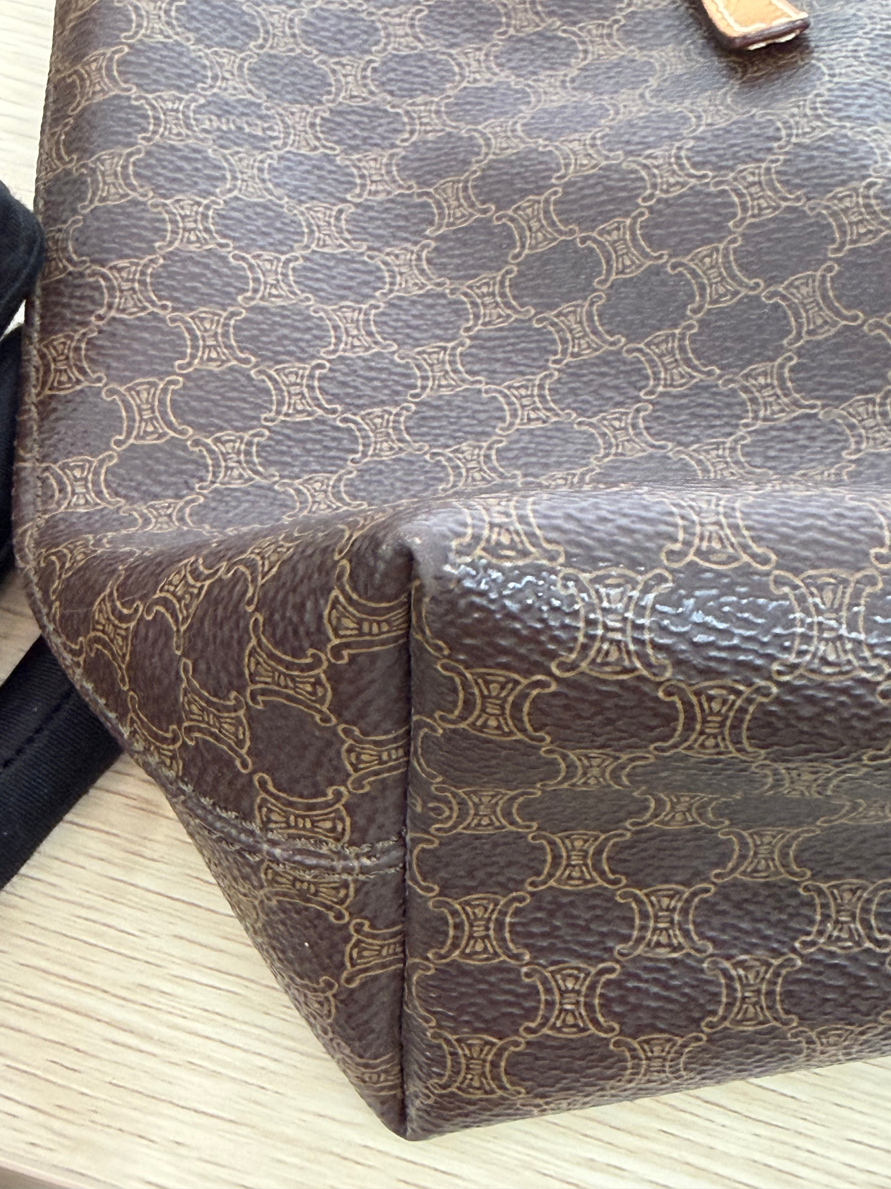 Borsa Tote Vintage Céline con Iconico Motivo Monogram Macadam