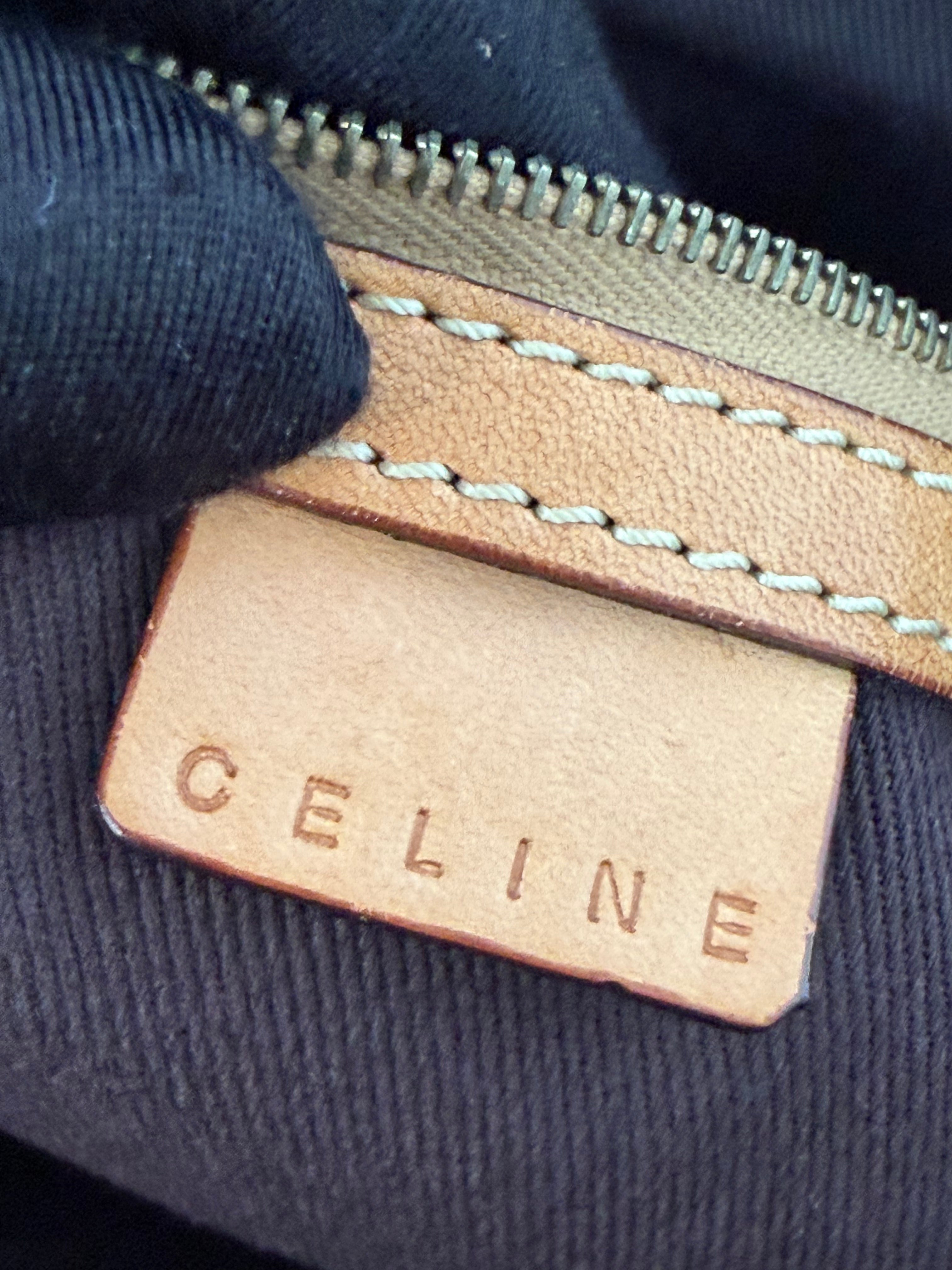 Borsa Tote Vintage Céline con Iconico Motivo Monogram Macadam