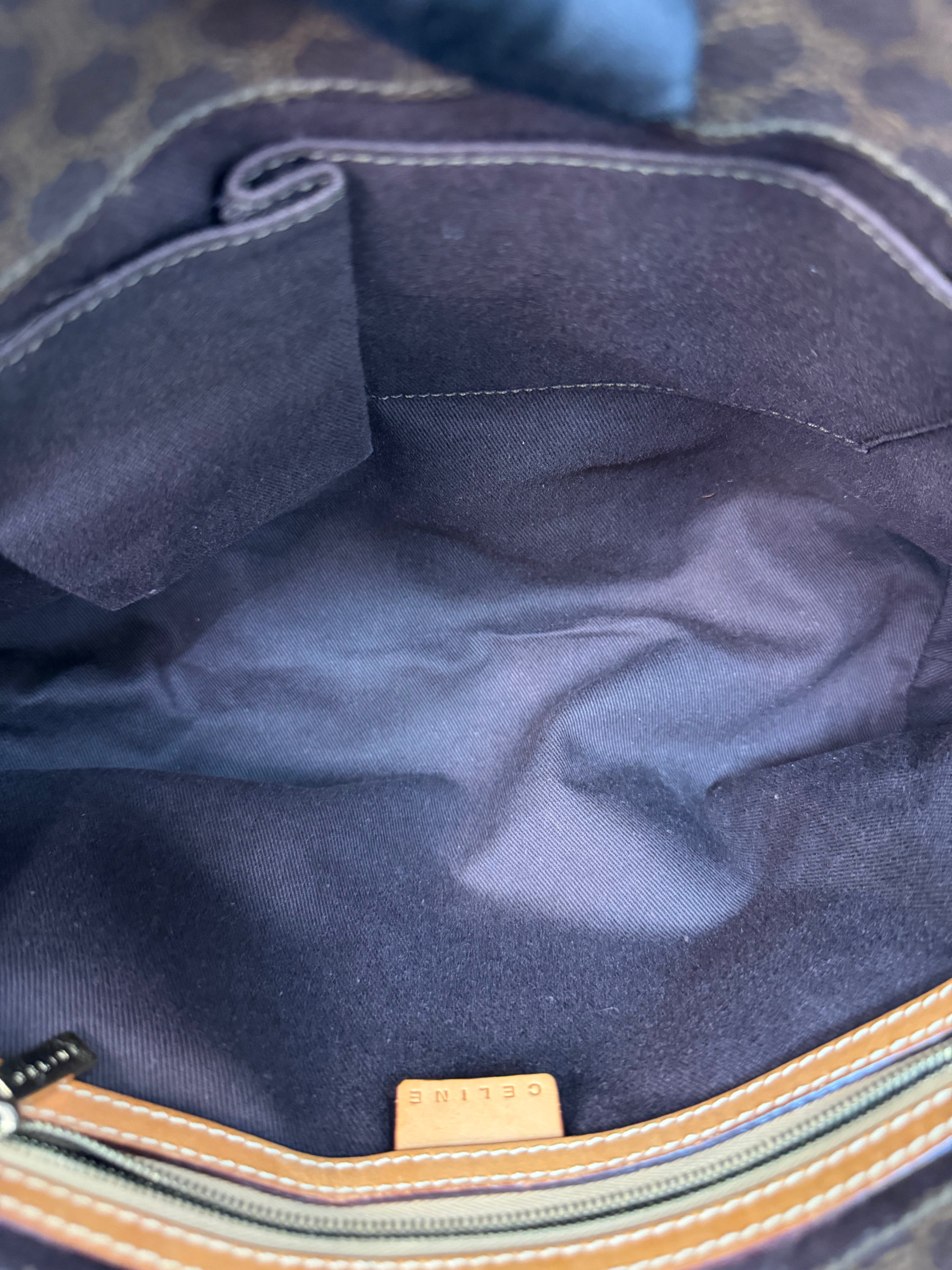 Borsa Tote Vintage Céline con Iconico Motivo Monogram Macadam