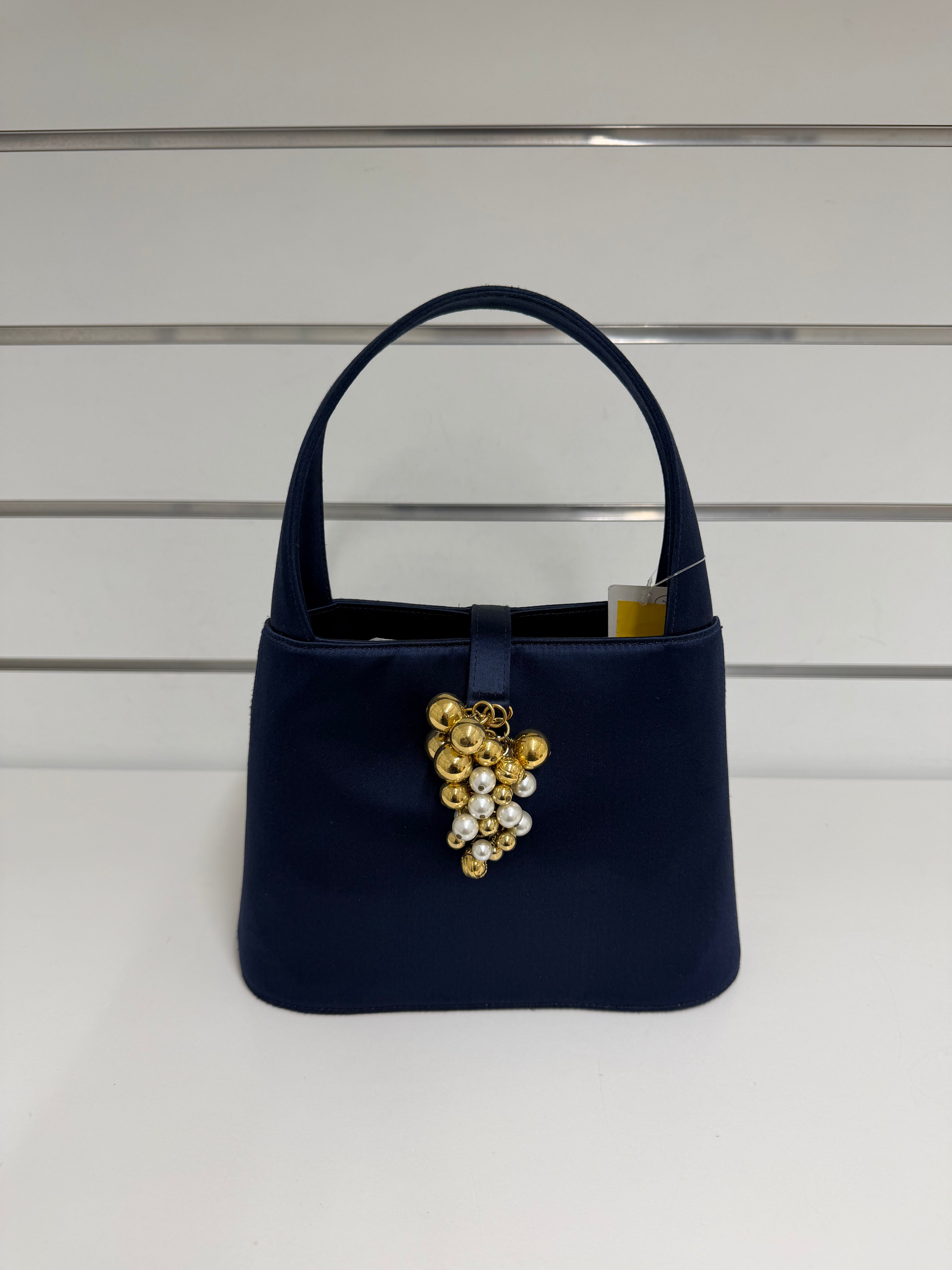 Borsa Salvatore Ferragamo in Blue Satin