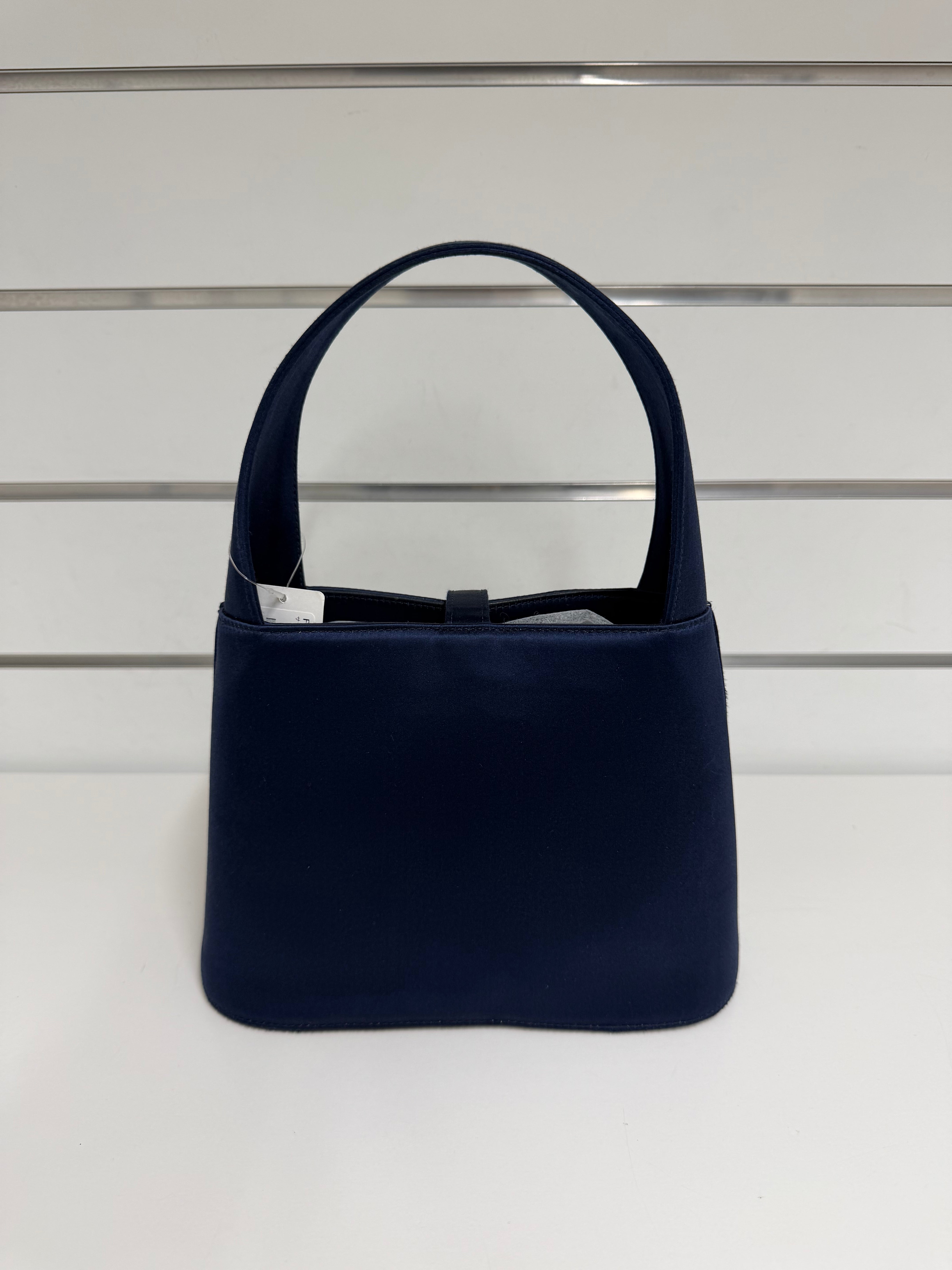 Borsa Salvatore Ferragamo in Blue Satin