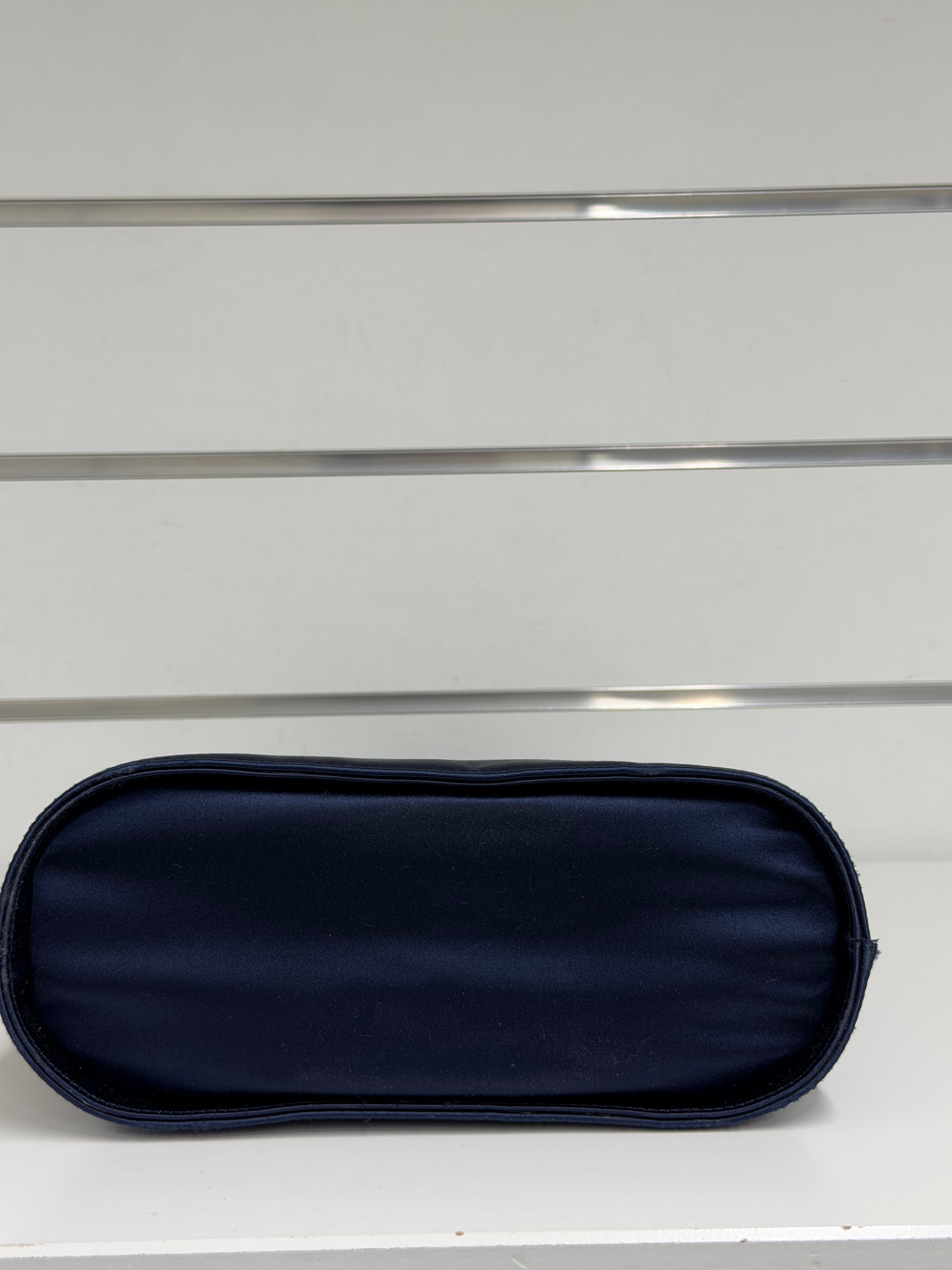 Borsa Salvatore Ferragamo in Blue Satin