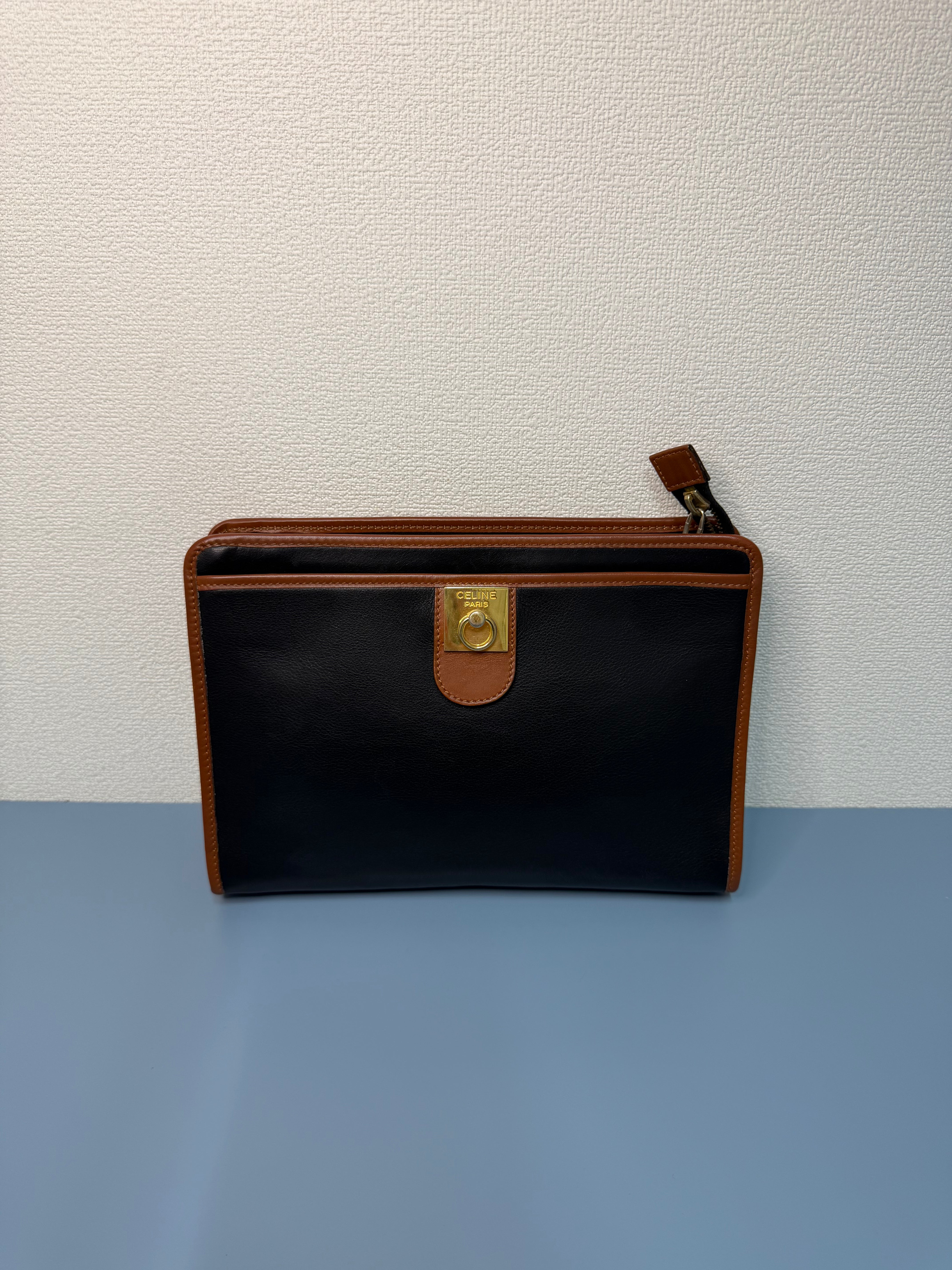 Pochette Vintage di Céline in Pelle Nera