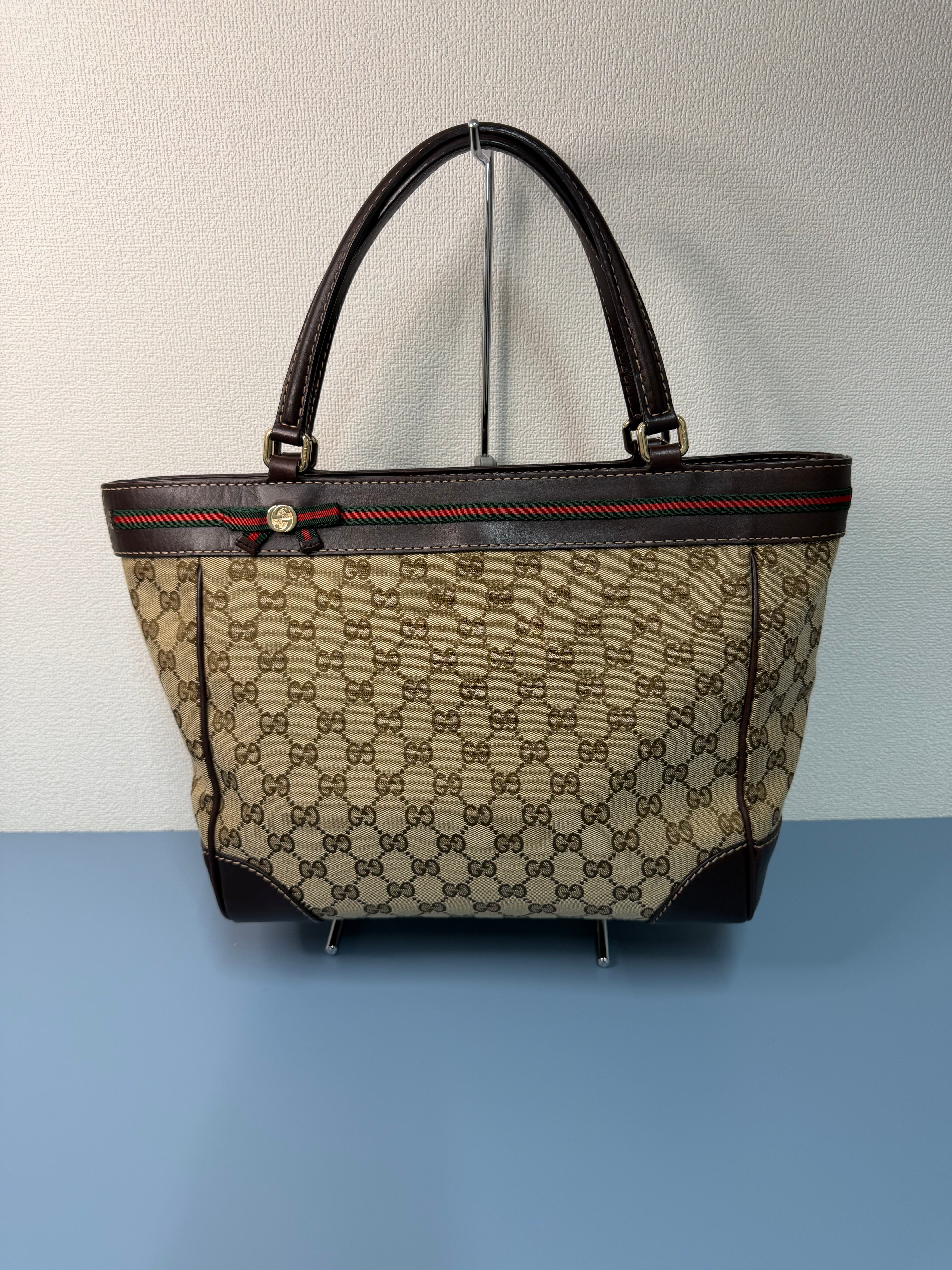 Borsa Tote Gucci in Tela GG Beige