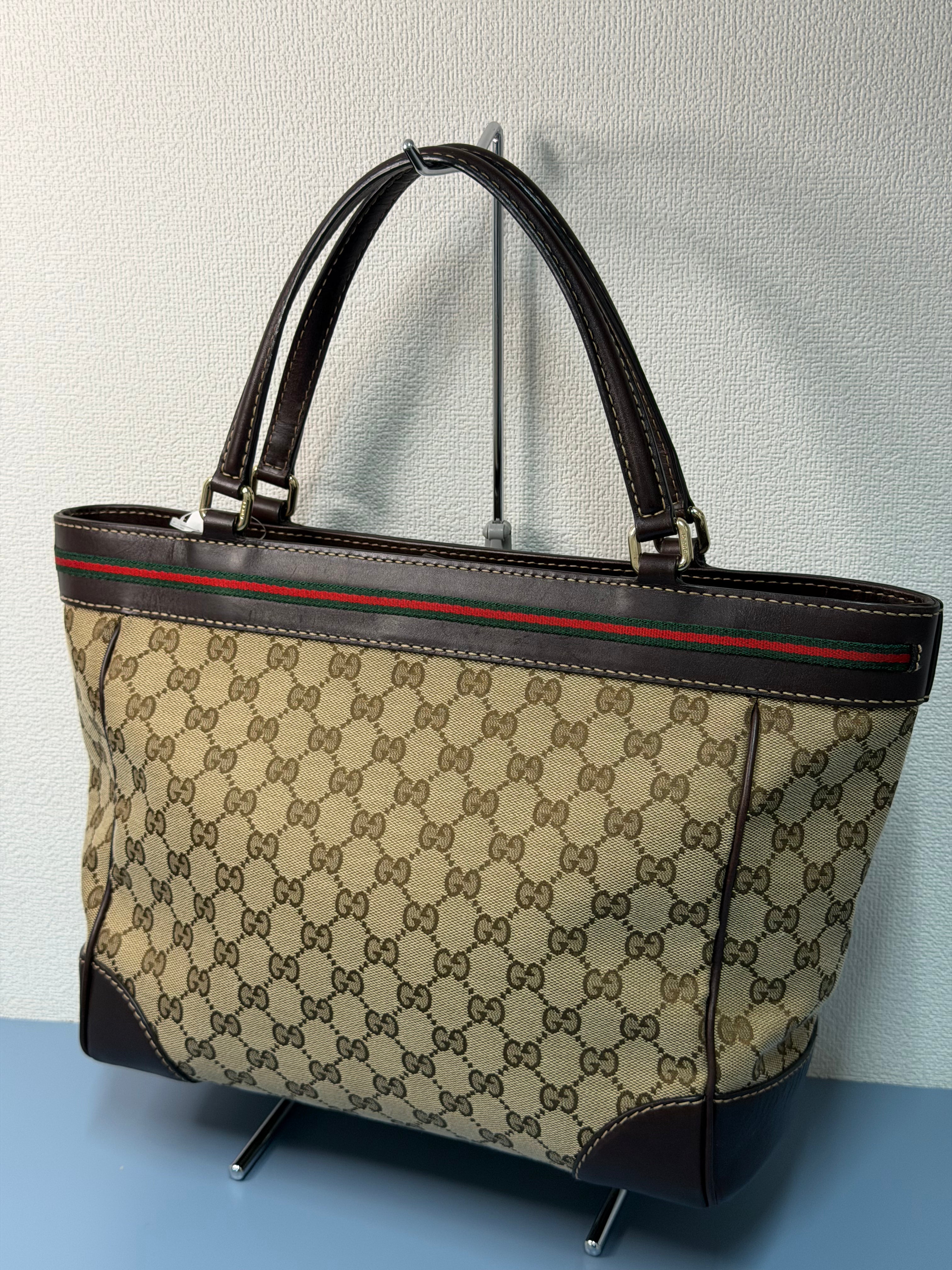 Borsa Tote Gucci in Tela GG Beige