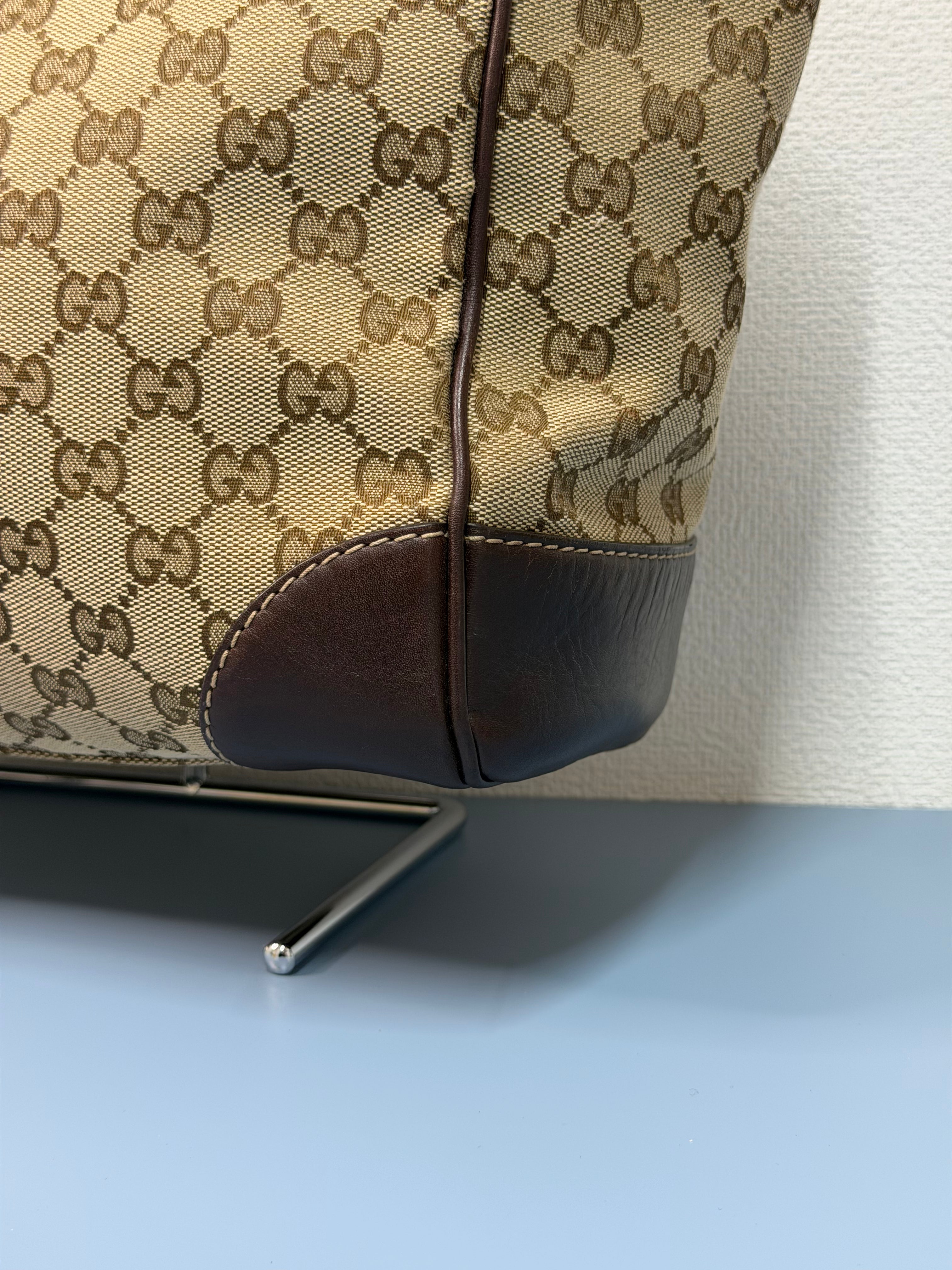 Borsa Tote Gucci in Tela GG Beige