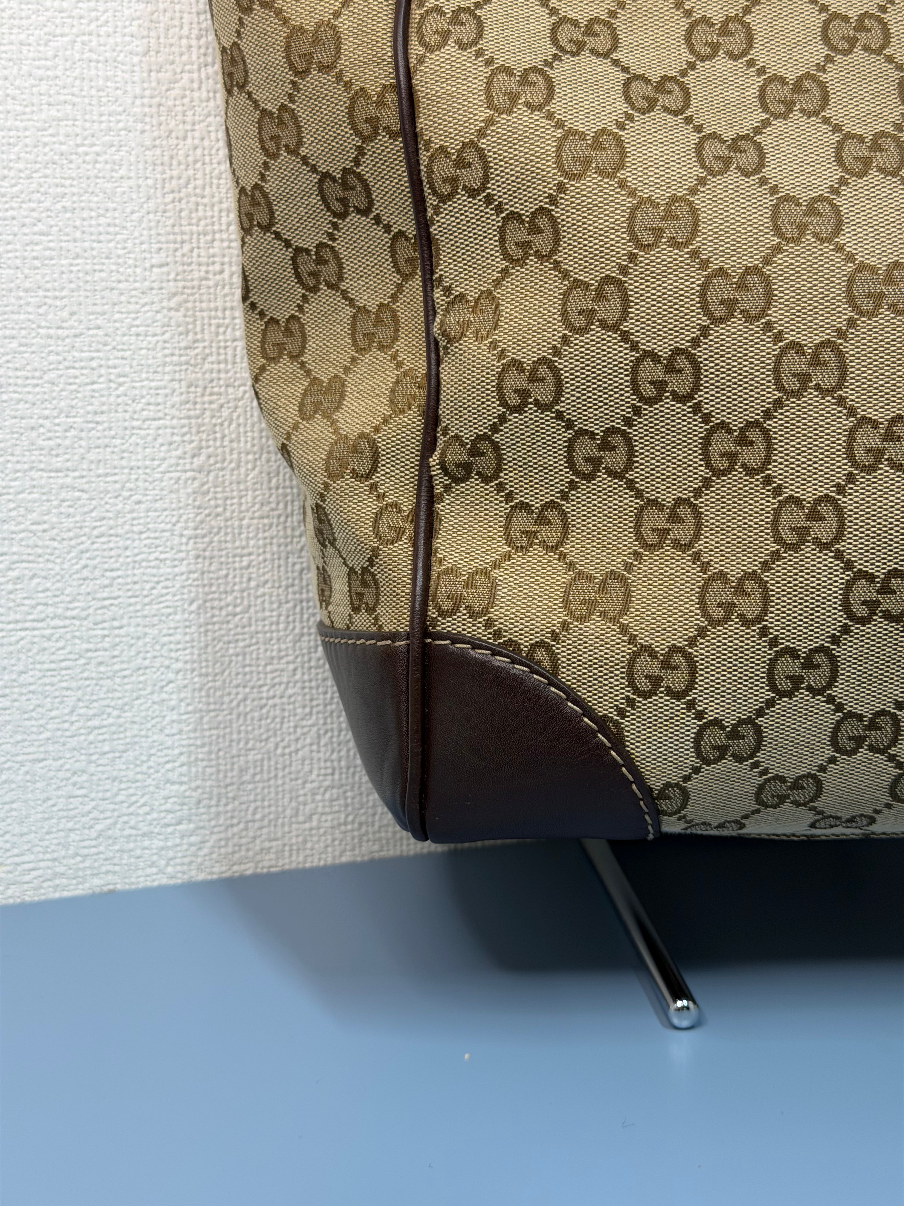 Borsa Tote Gucci in Tela GG Beige