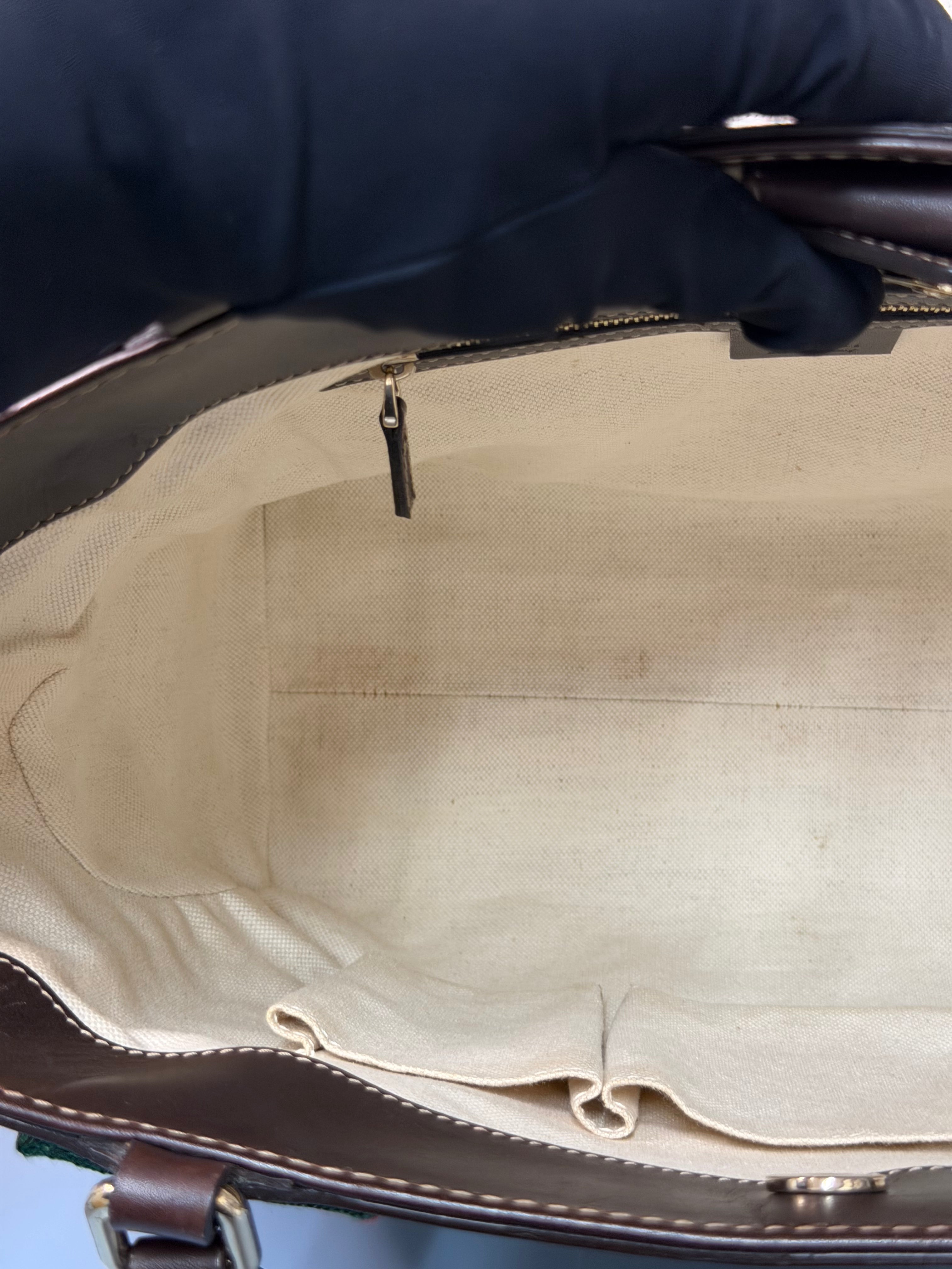 Borsa Tote Gucci in Tela GG Beige