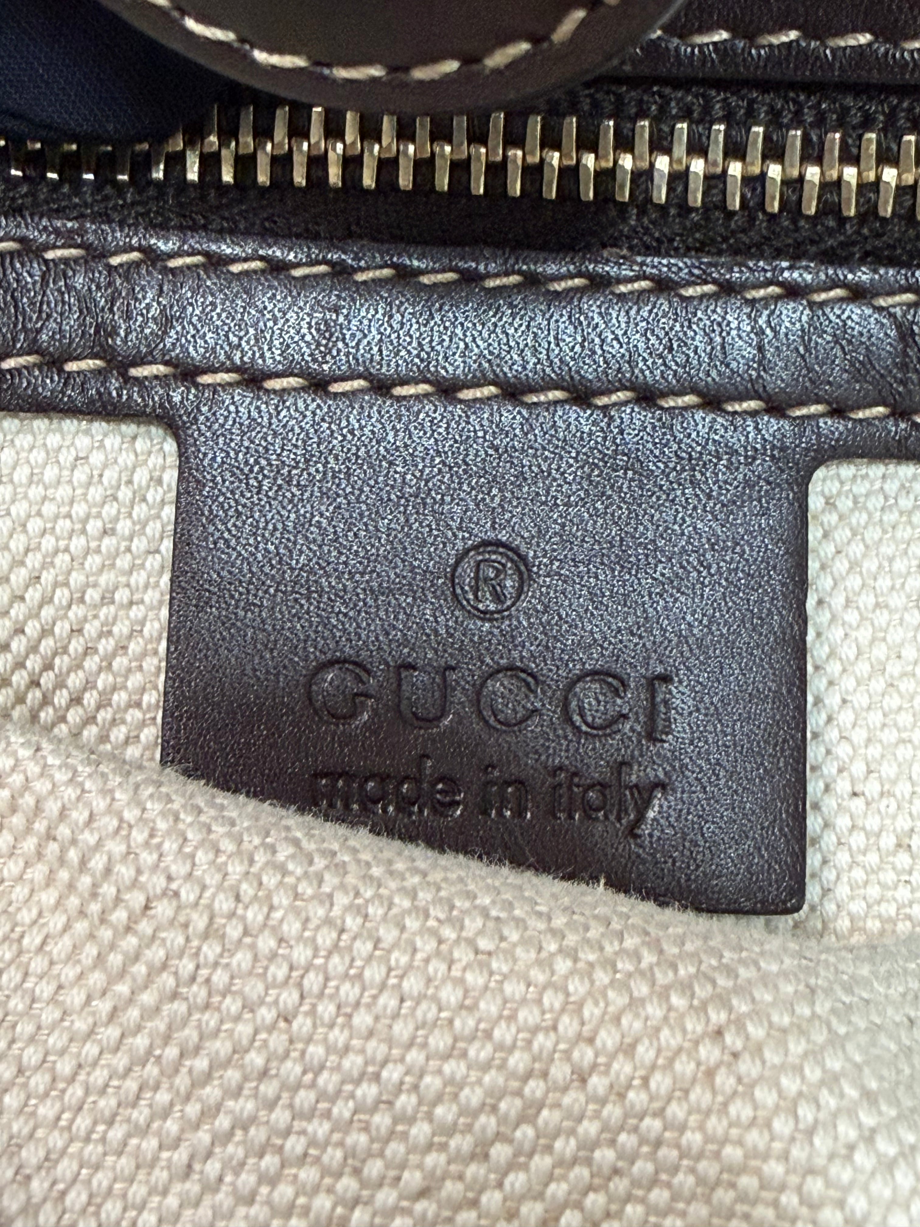 Borsa Tote Gucci in Tela GG Beige