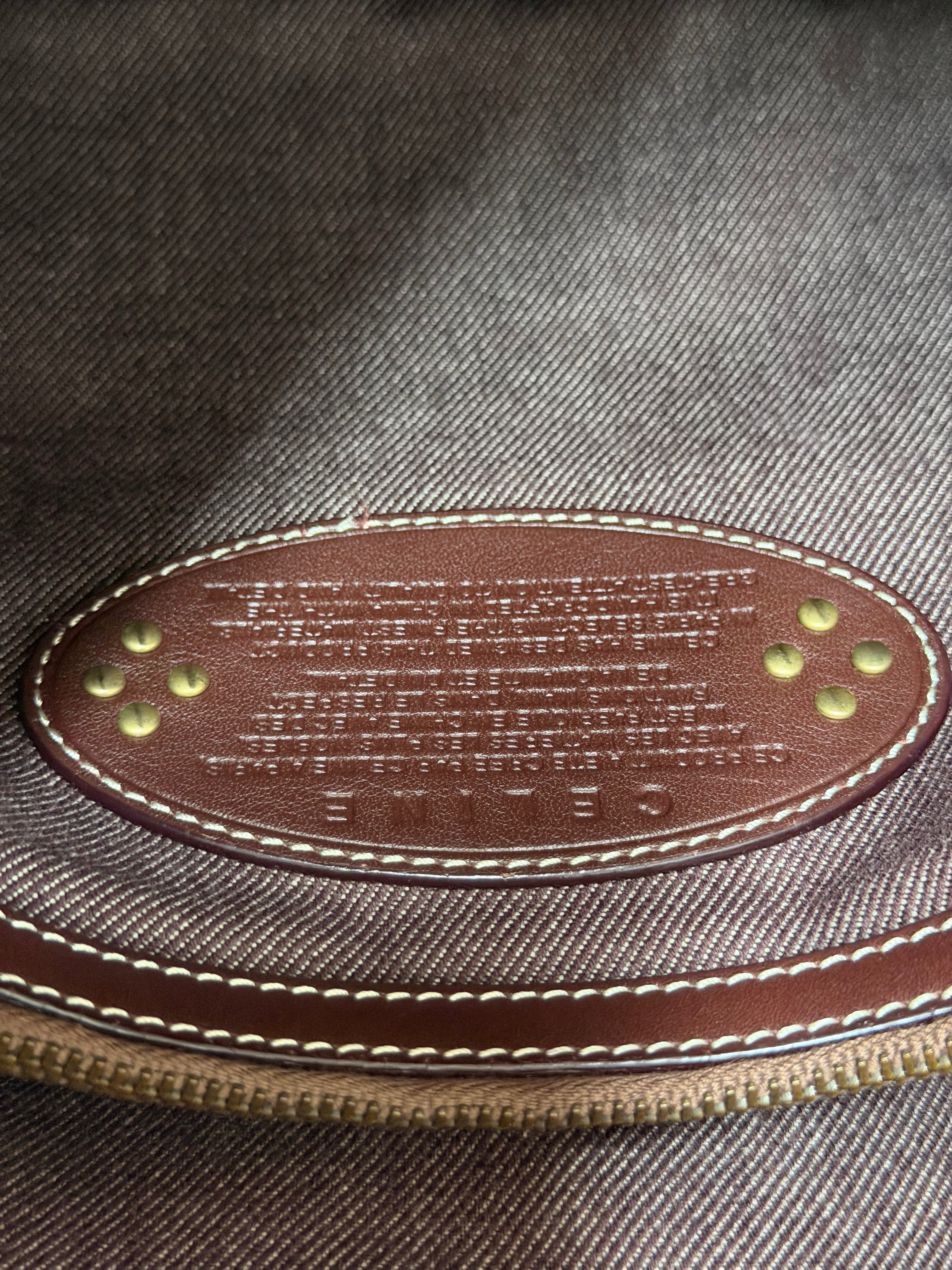 Borsa a Mano Céline Paris Macadam Boogie in Tela Bordeaux