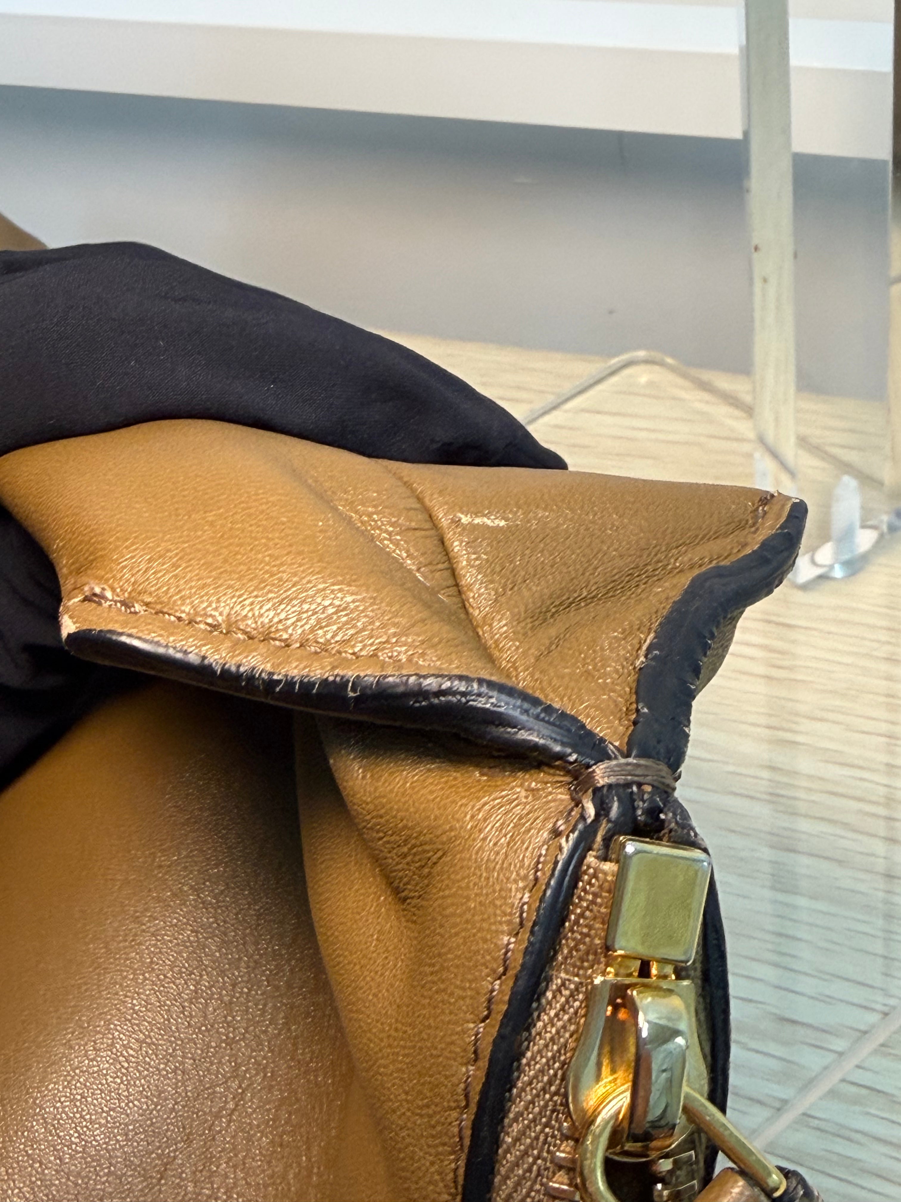 Borsa Multipocket Tote in Pelle Marrone di Marni