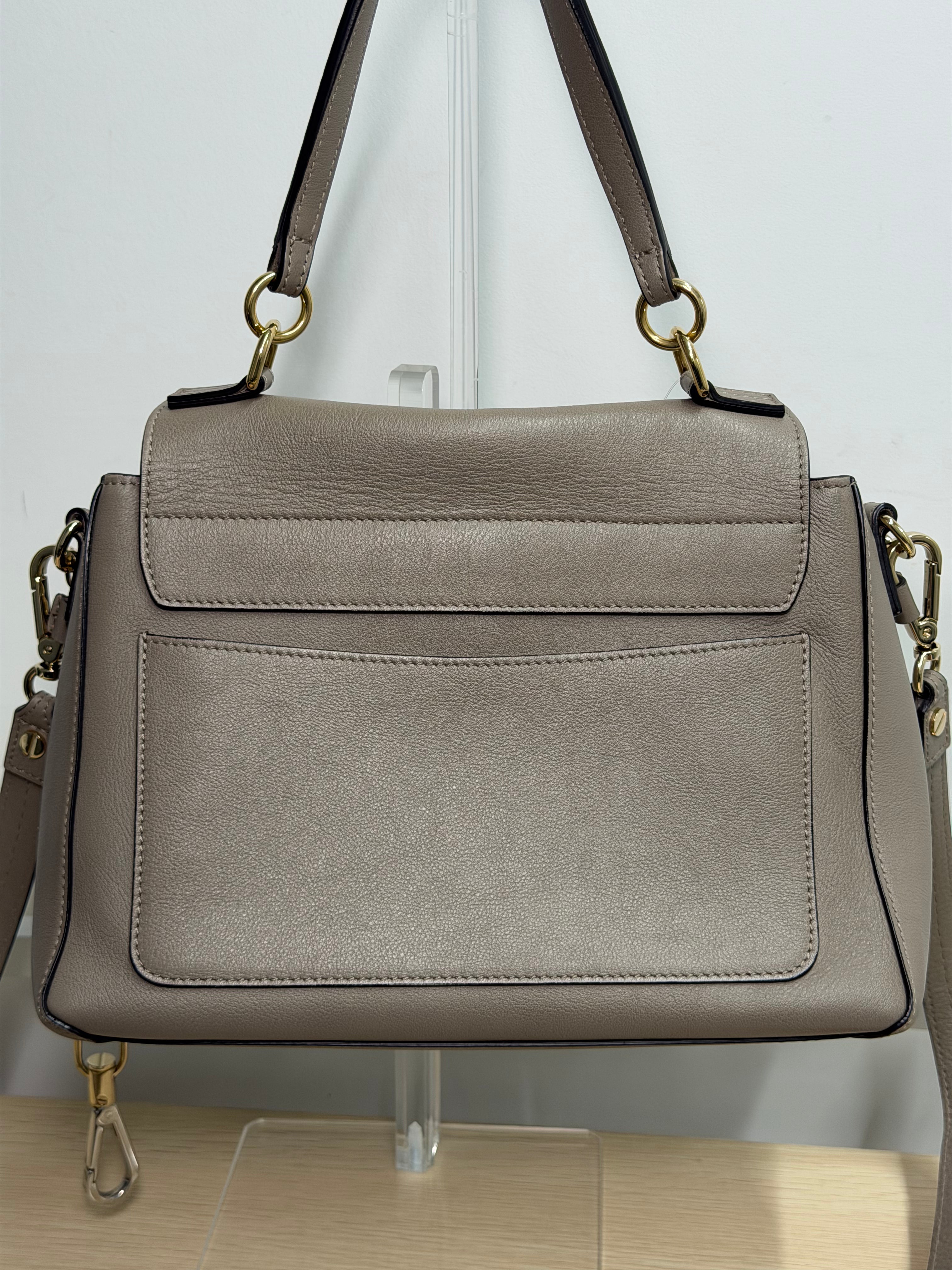 Borsa Chloé Faye Day in Pelle Color Tortora