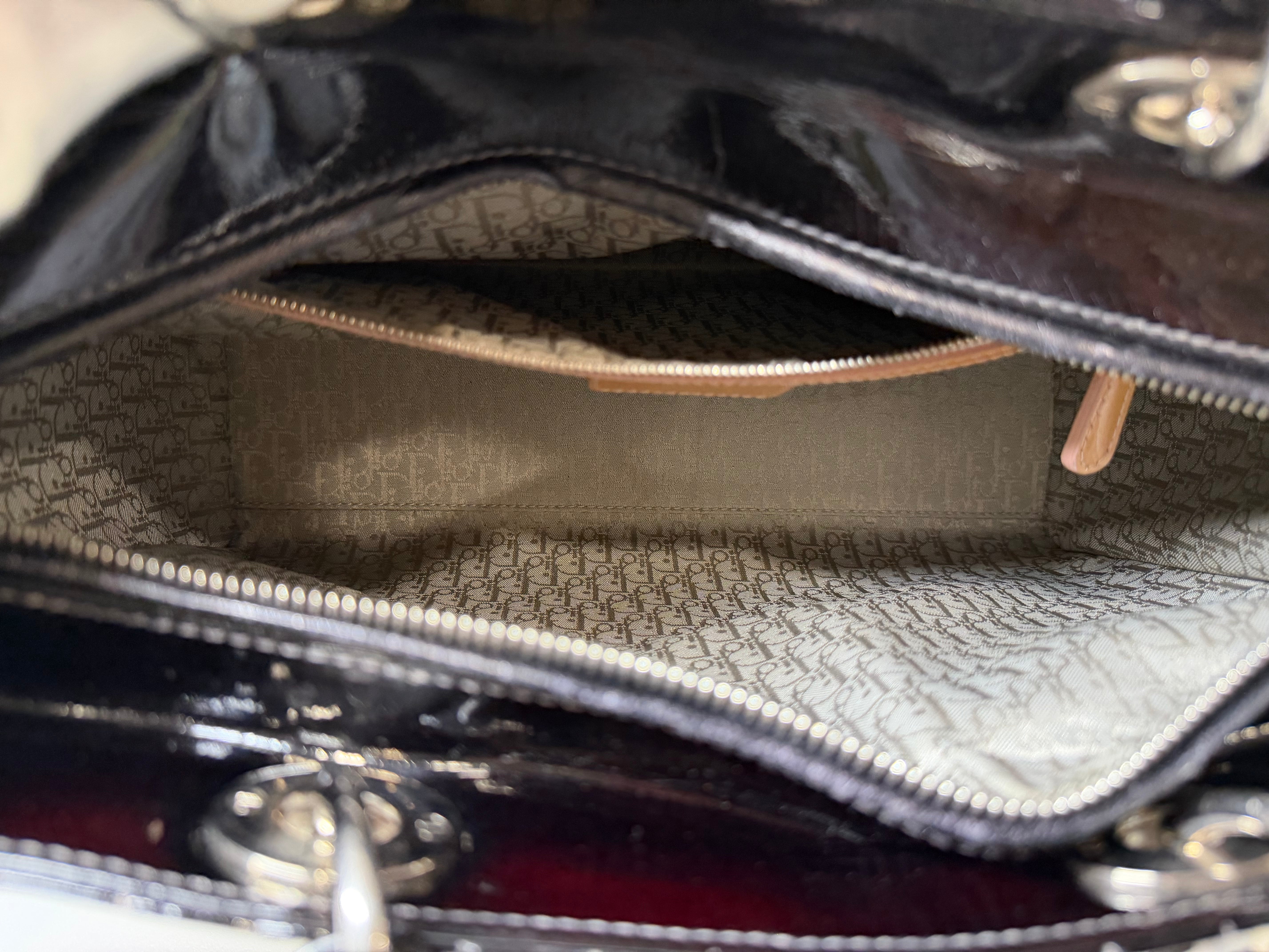 Borsa Lady Dior in Vernice