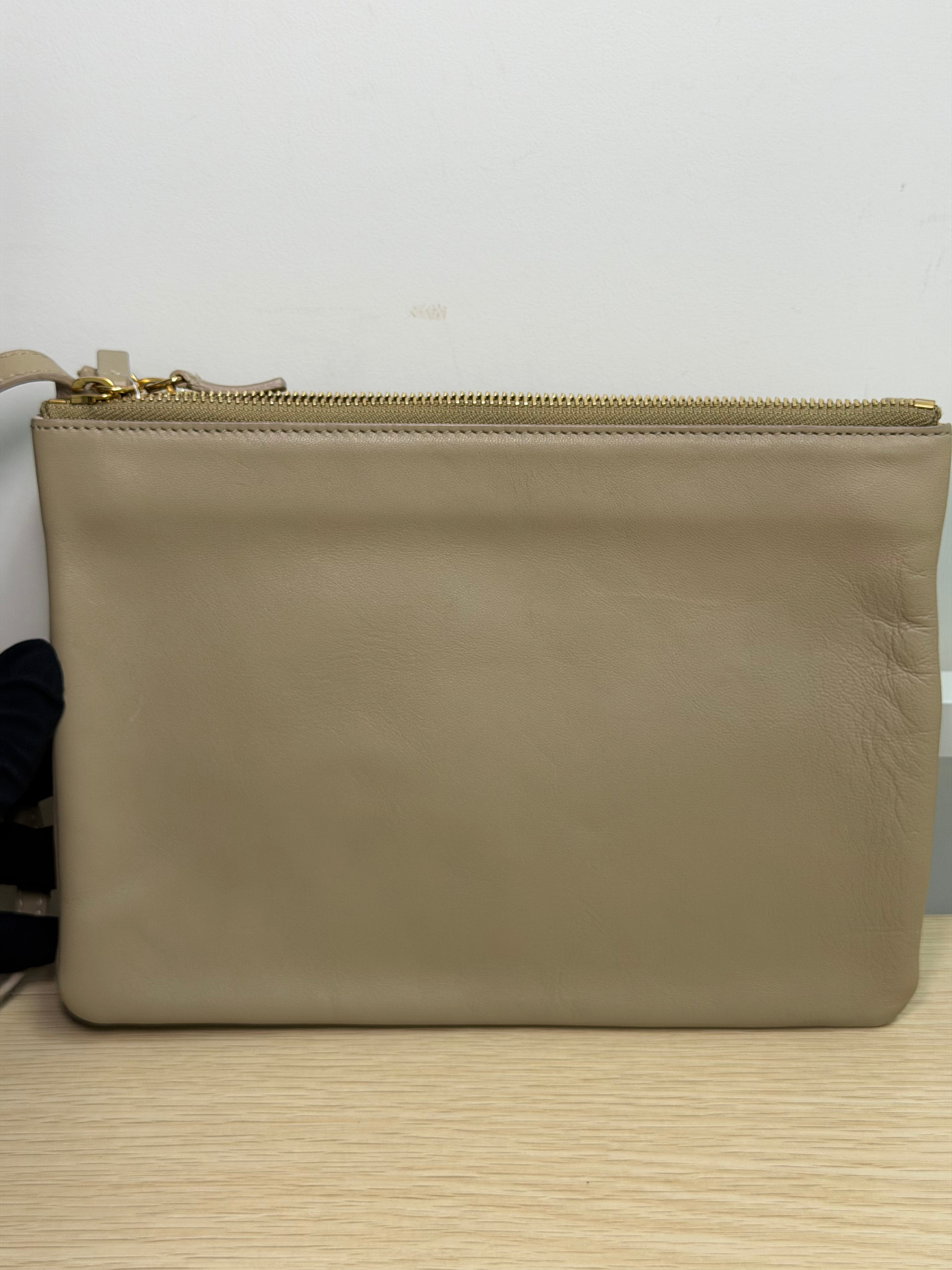 Borsa a Tracolla Céline Trio in Pelle Beige