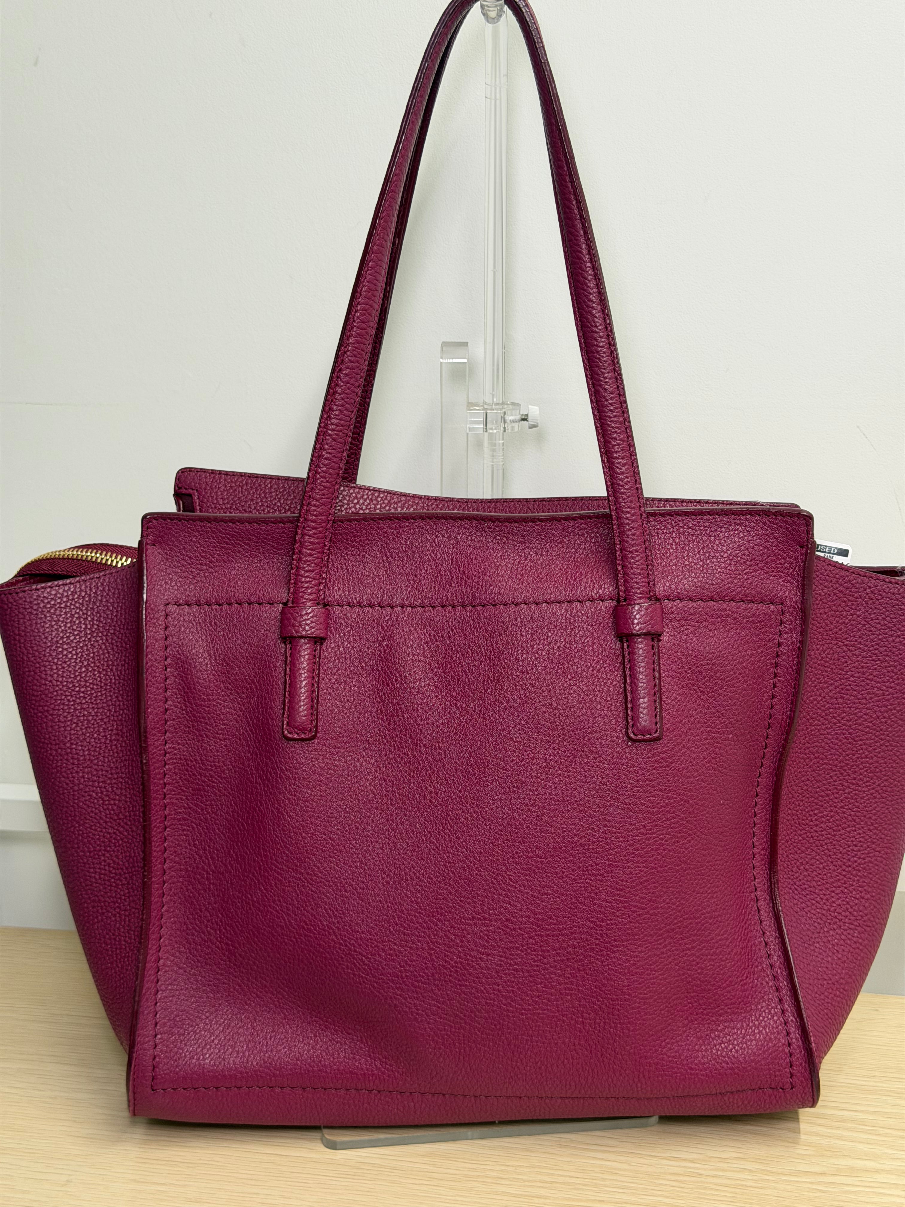 Borsa Tote Salvatore Ferragamo in Pelle Martellata Color Fucsia