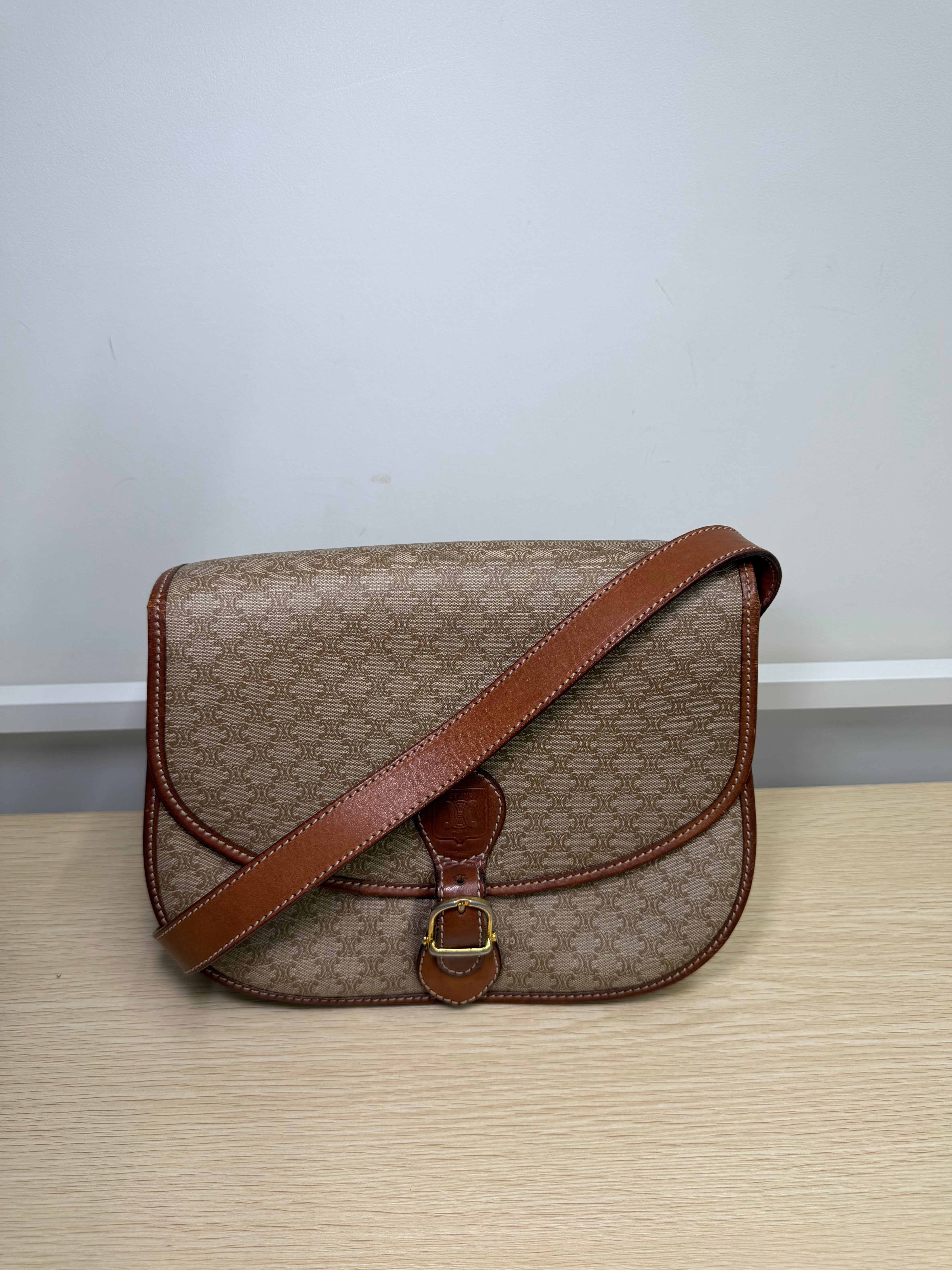Borsa a Tracolla Vintage di Céline in Monogram Macadam