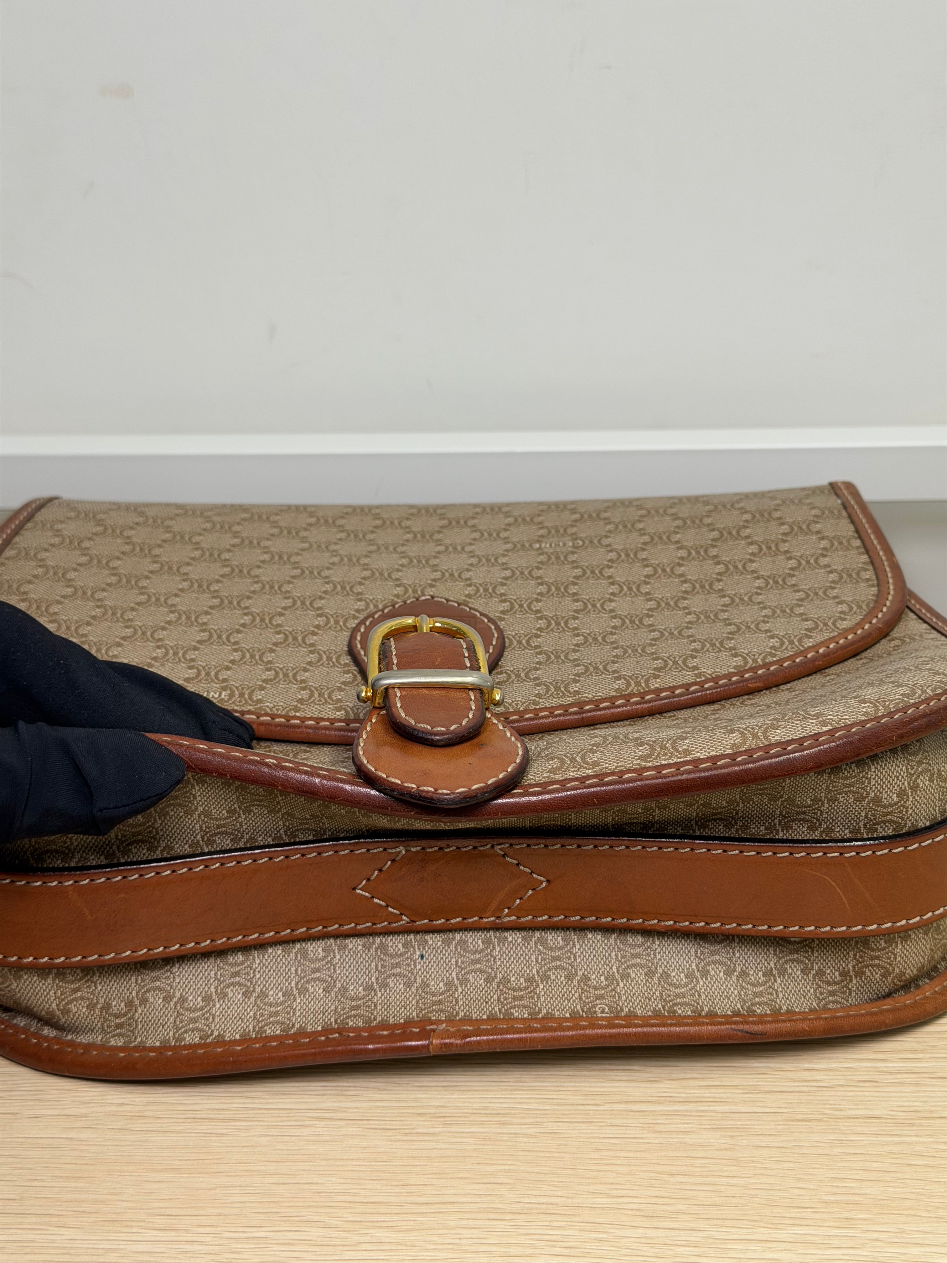 Borsa a Tracolla Vintage di Céline in Monogram Macadam