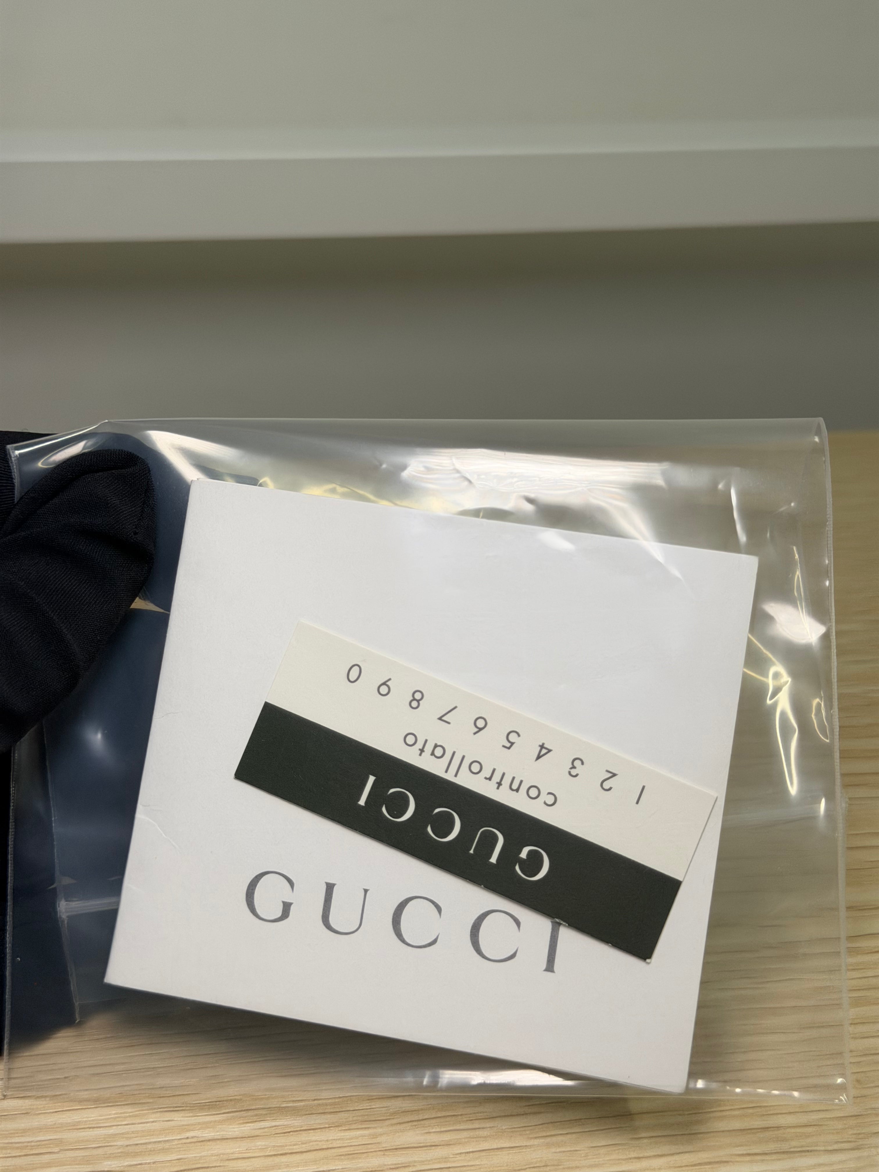 Borsa a Spalla Vintage in Pelle Nera di Gucci