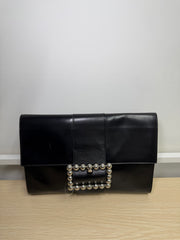 Pochette Vintage in Pelle Nera Céline