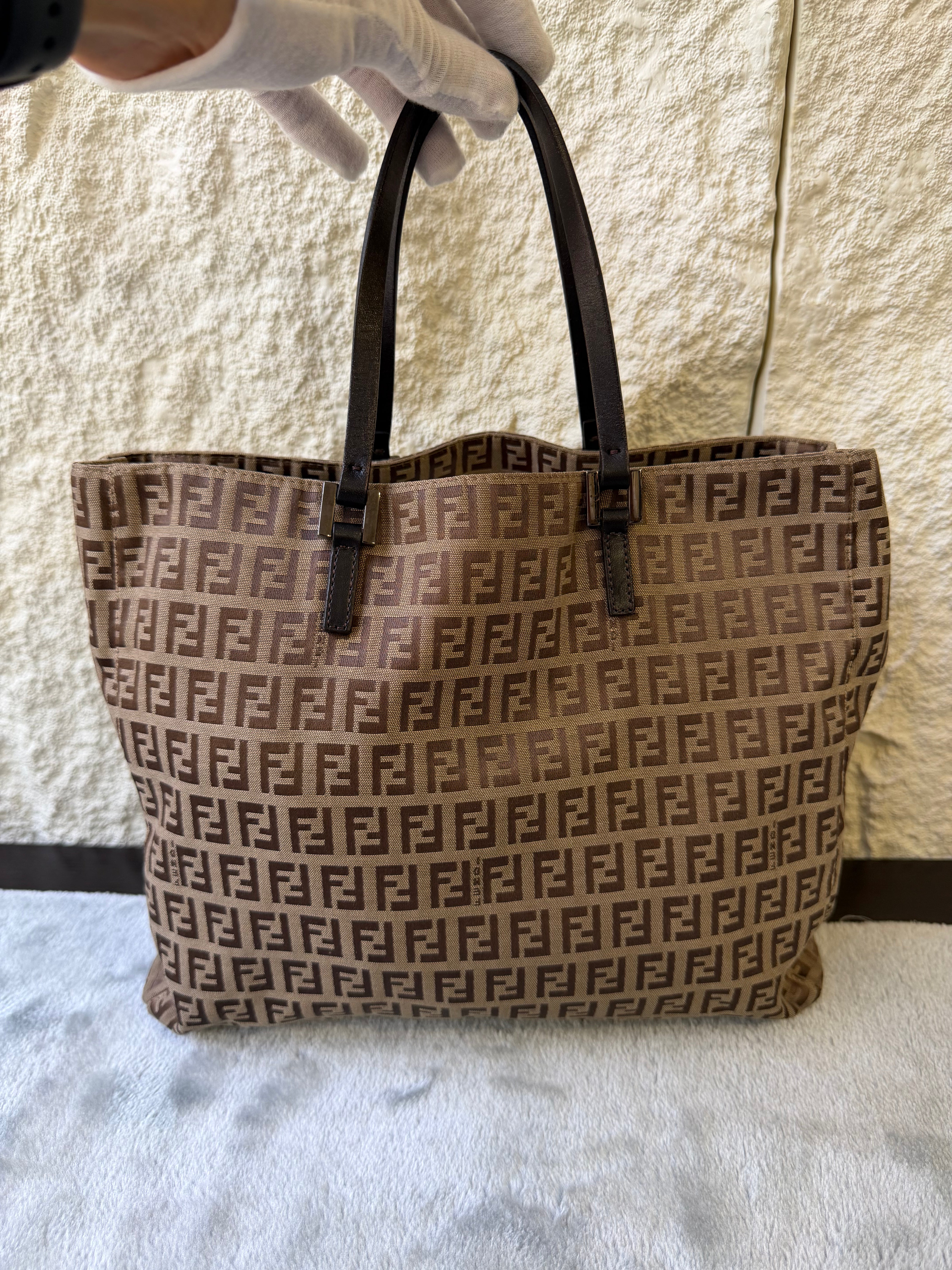 Borsa Fendi in Tela Zucchino