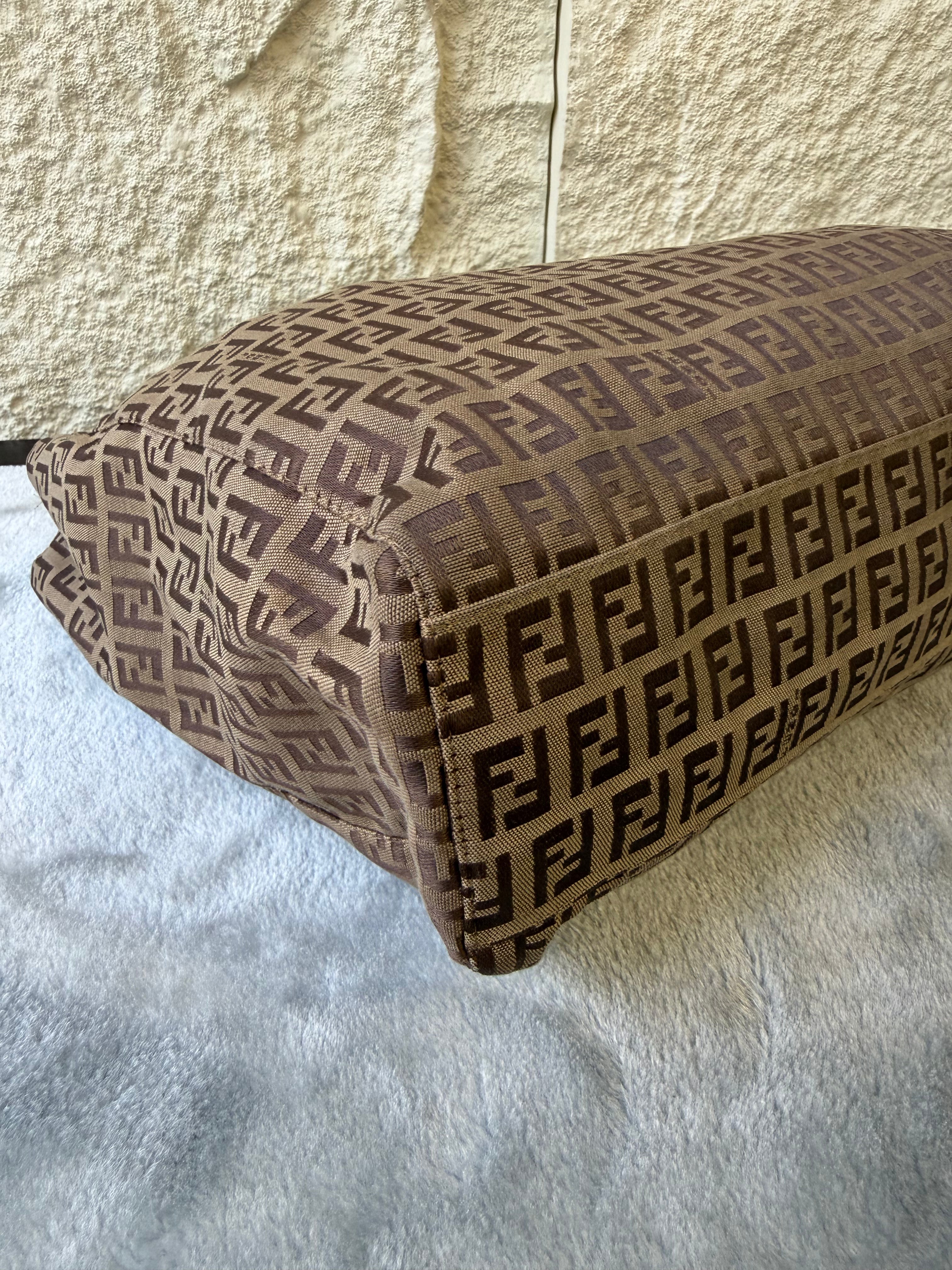Borsa Fendi in Tela Zucchino
