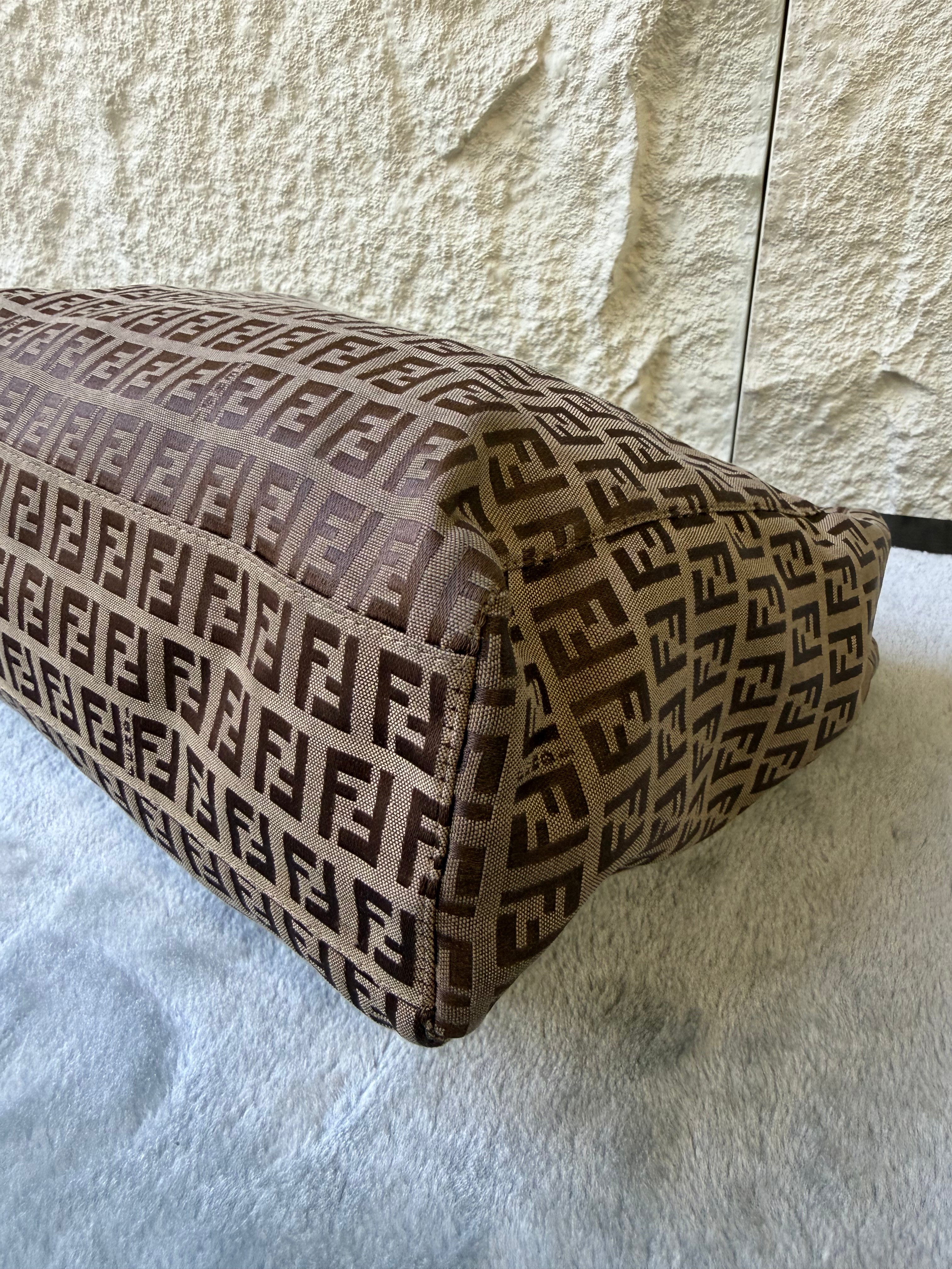 Borsa Fendi in Tela Zucchino