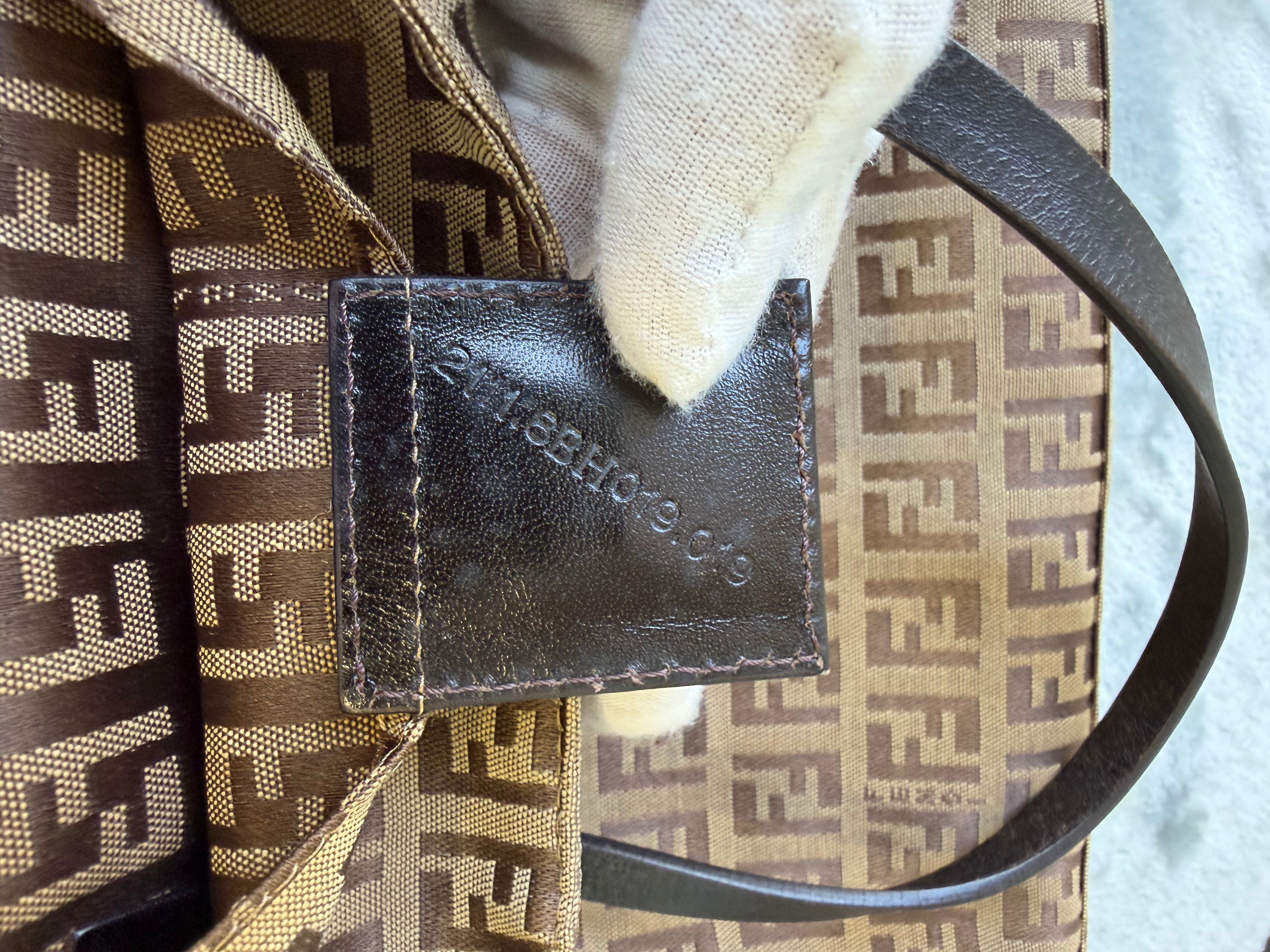 Borsa Fendi in Tela Zucchino