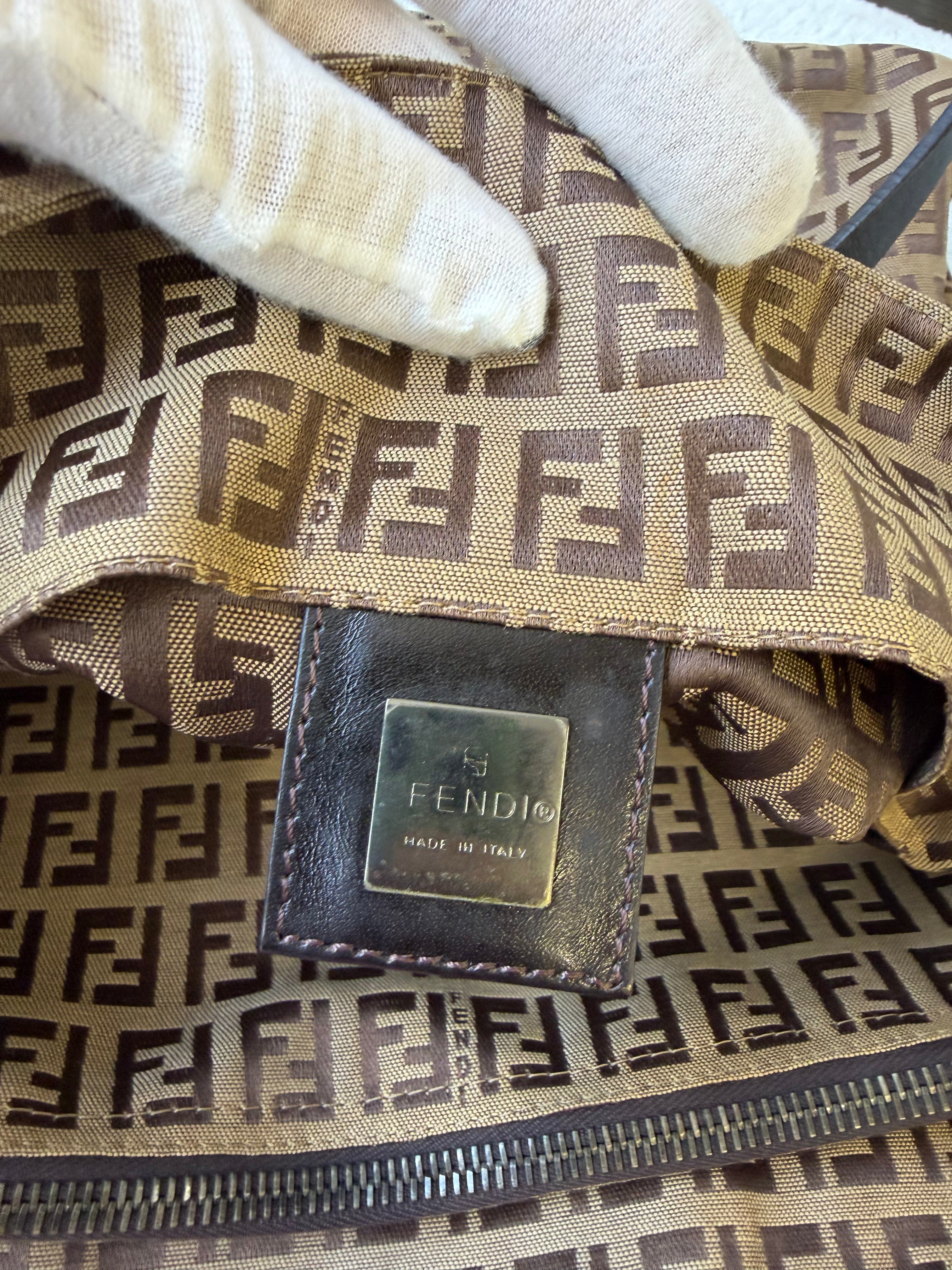 Borsa Fendi in Tela Zucchino