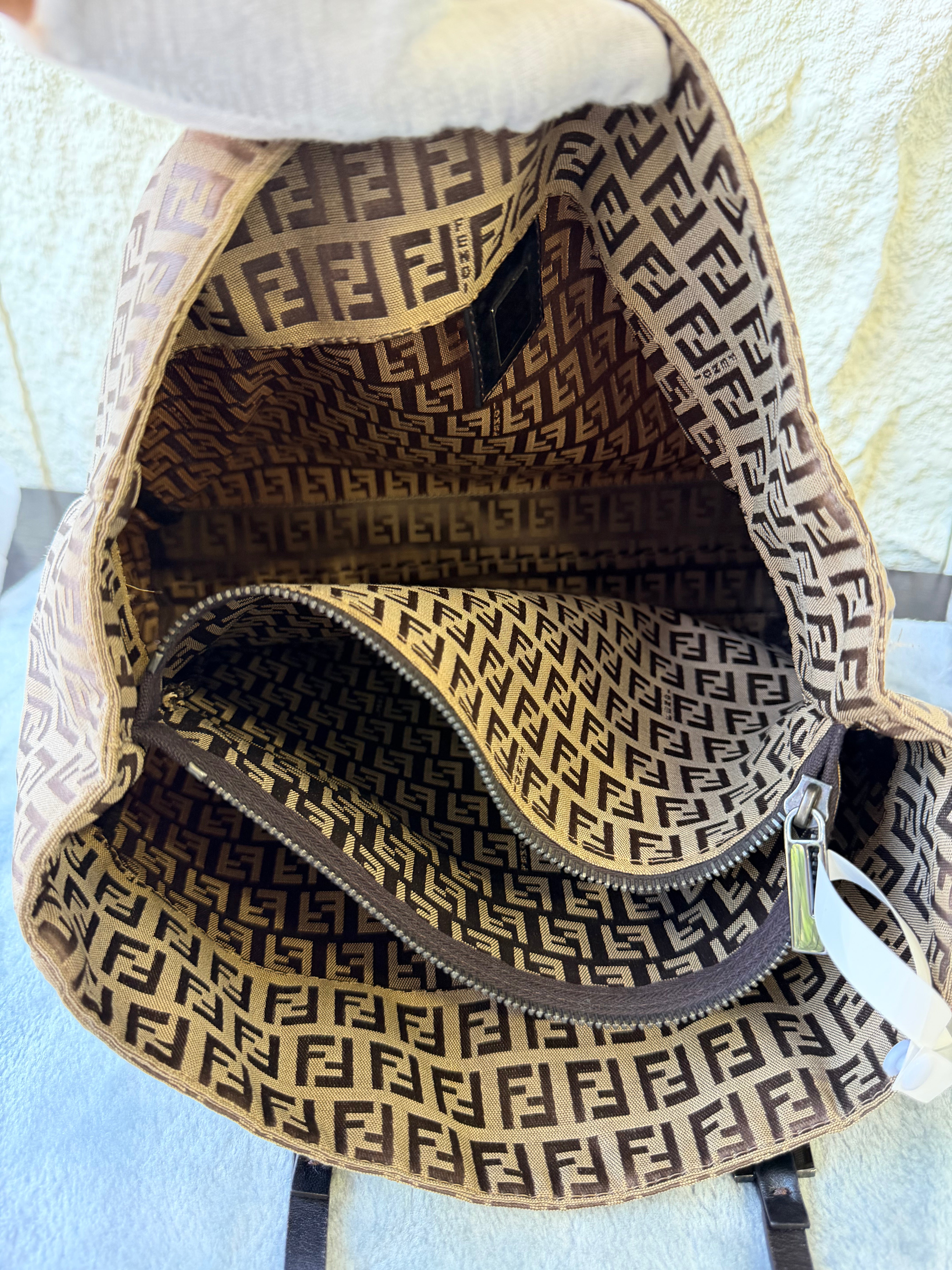 Borsa Fendi in Tela Zucchino