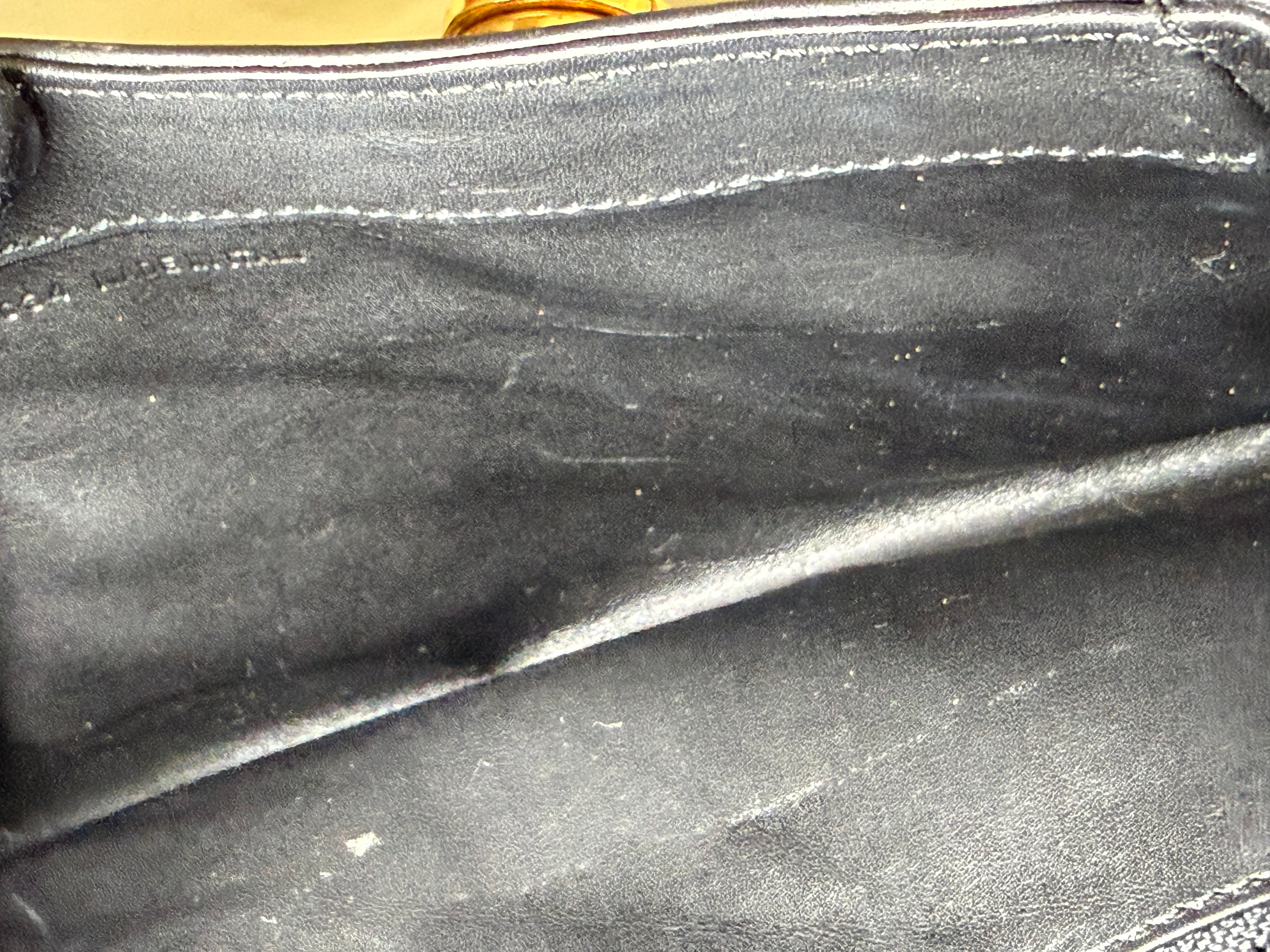 Pochette Vintage in Pelle Nera di Cartier