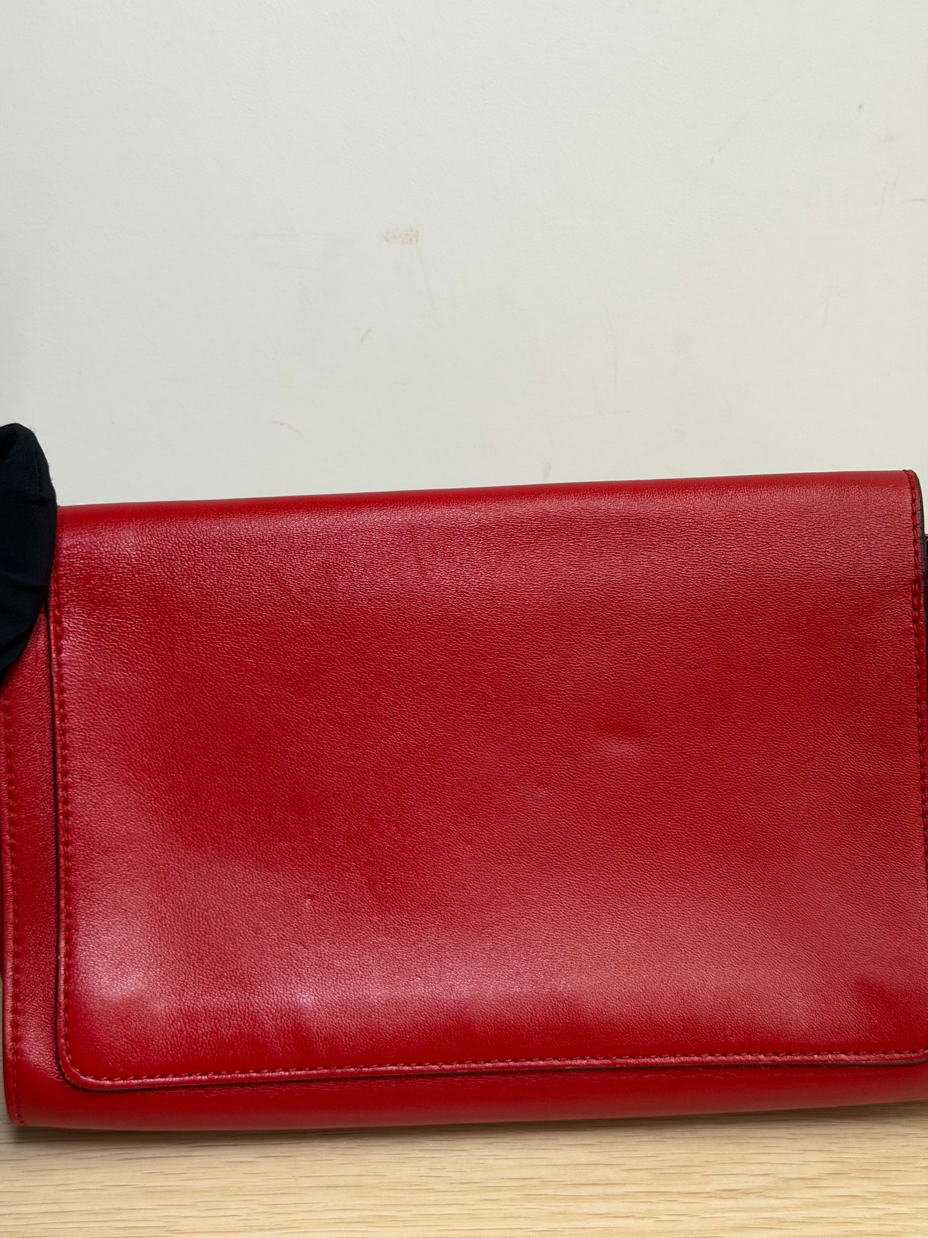 Pochette Chloé Elle Chain in Pelle Rossa